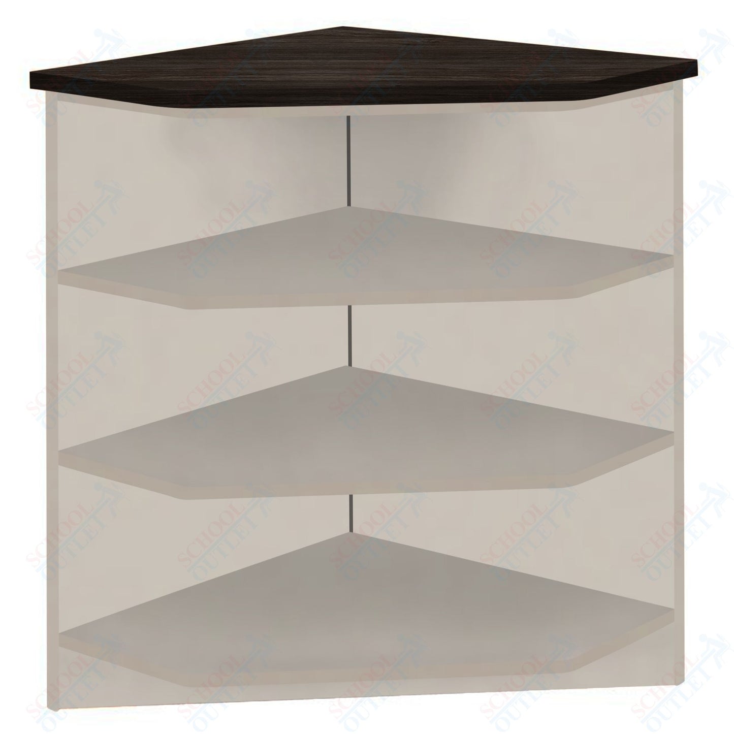 90 - Degree Outside Corner with 3 Shelves (88050 Z40) - SchoolOutlet