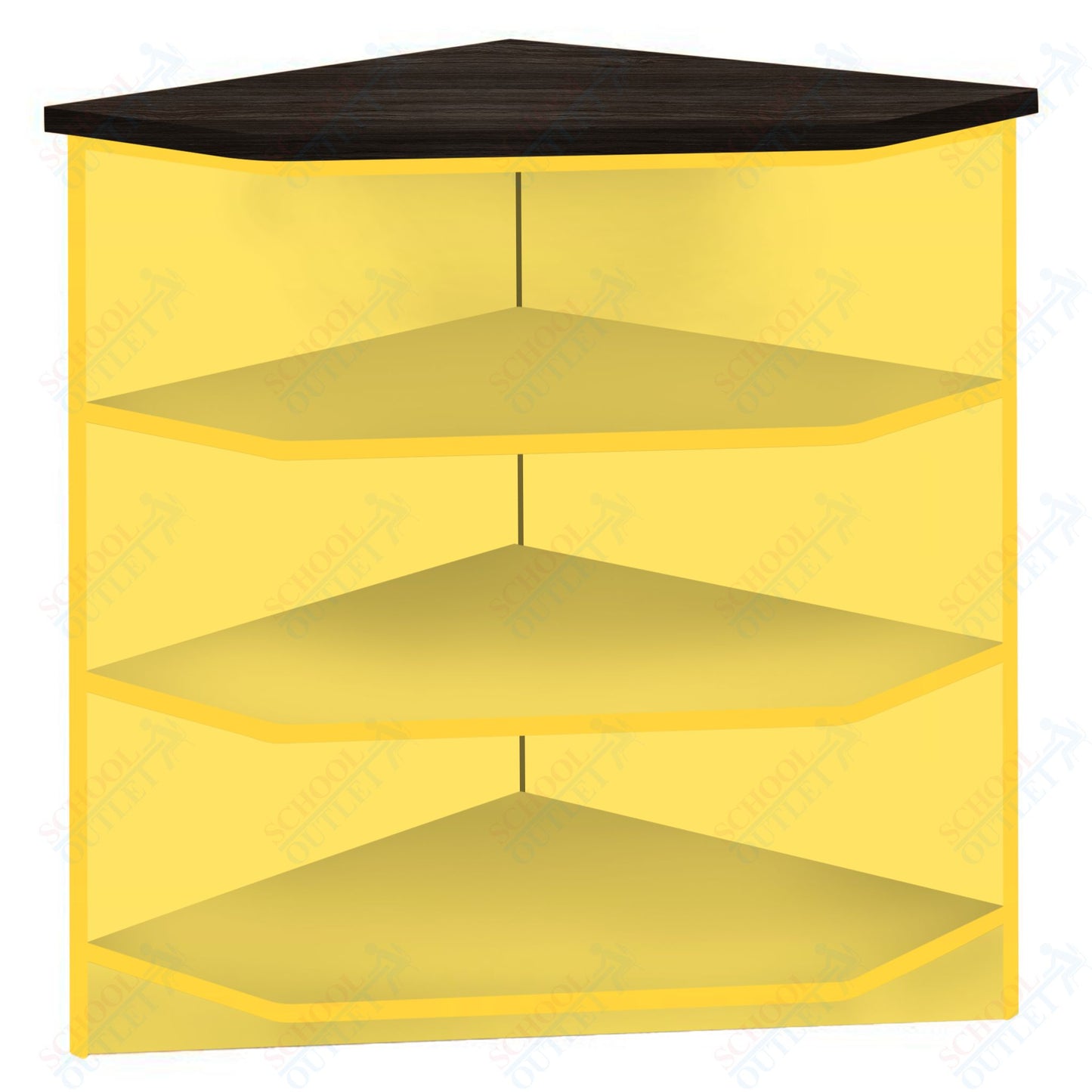 90 - Degree Outside Corner with 3 Shelves (88050 Z40) - SchoolOutlet