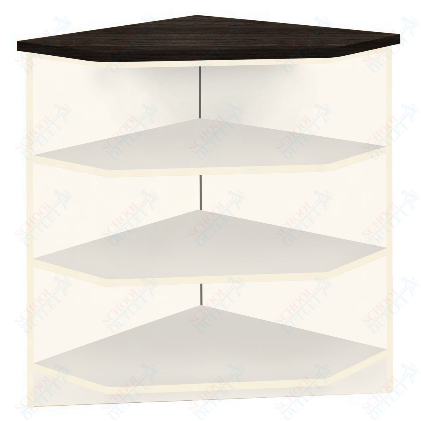 90 - Degree Outside Corner with 3 Shelves (88050 Z40) - SchoolOutlet