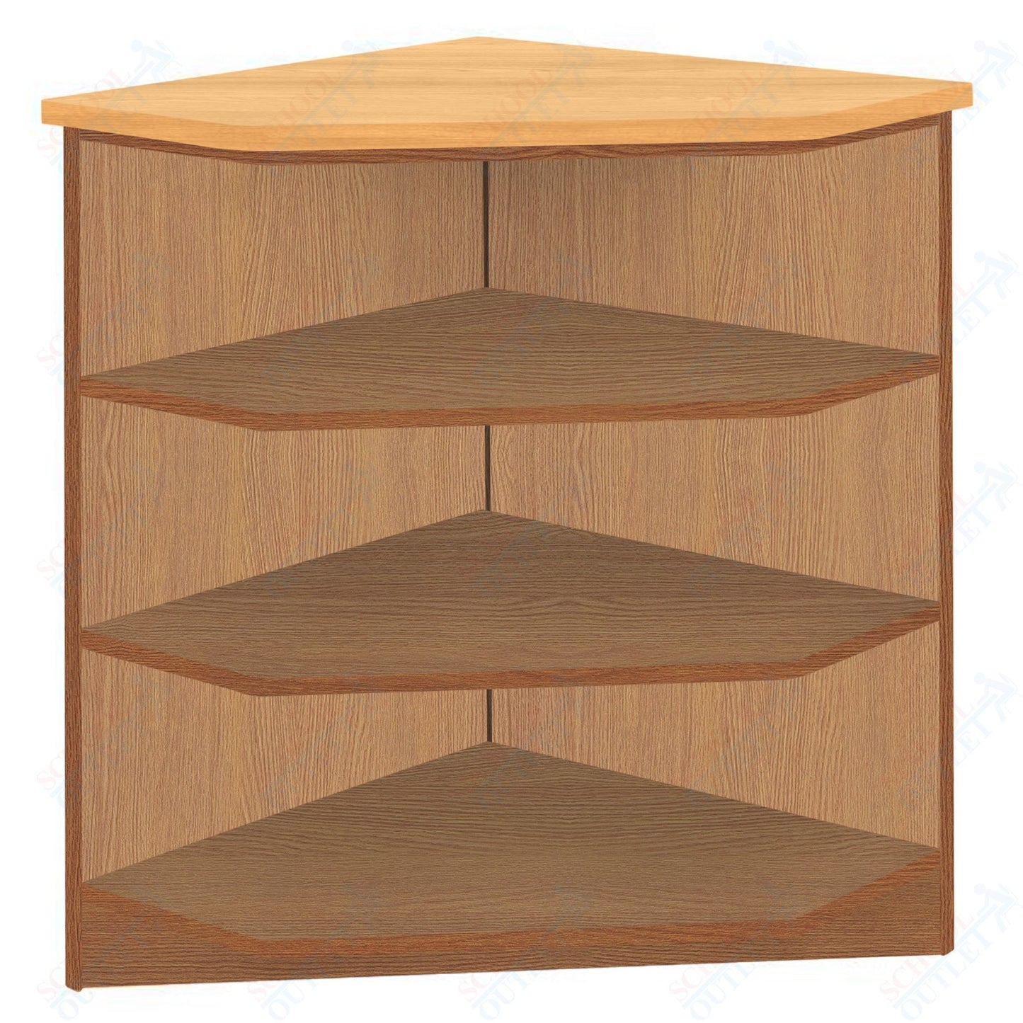 90 - Degree Outside Corner with 3 Shelves (88050 Z40) - SchoolOutlet