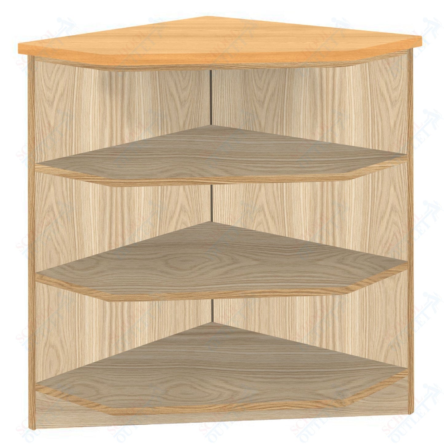 90 - Degree Outside Corner with 3 Shelves (88050 Z40) - SchoolOutlet