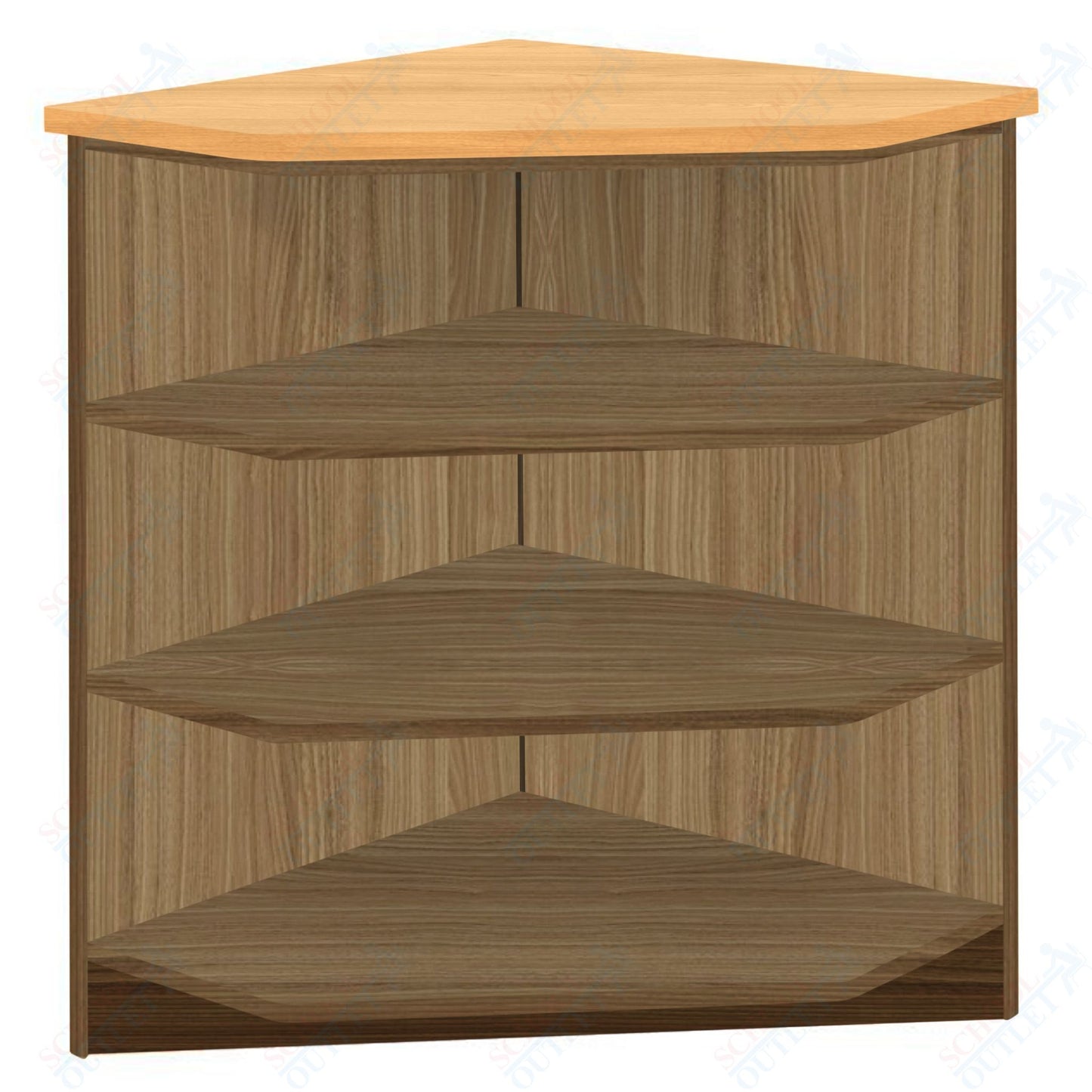 90 - Degree Outside Corner with 3 Shelves (88050 Z40) - SchoolOutlet
