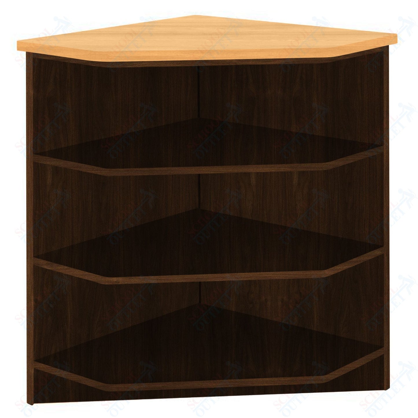90 - Degree Outside Corner with 3 Shelves (88050 Z40) - SchoolOutlet