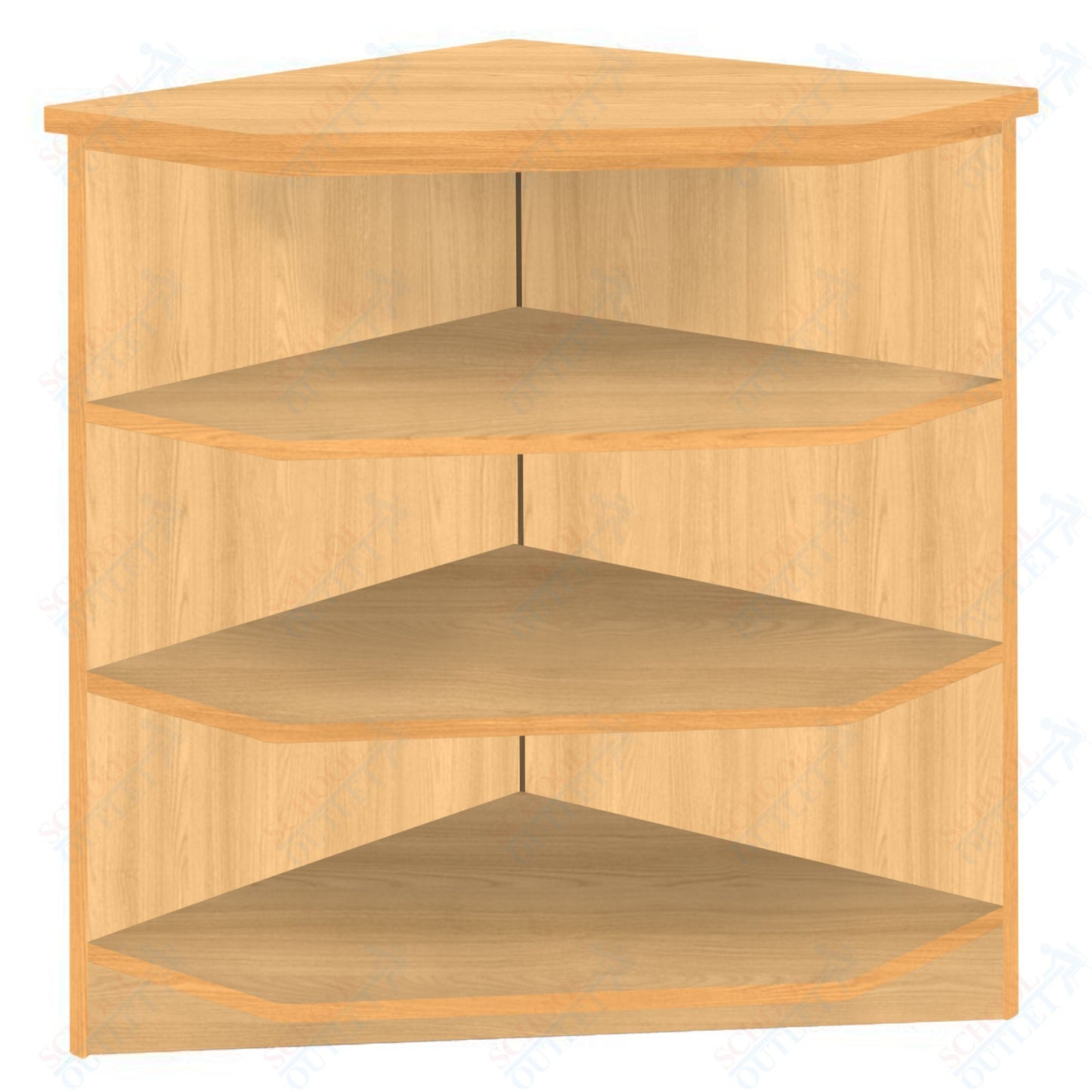 90 - Degree Outside Corner with 3 Shelves (88050 Z40) - SchoolOutlet
