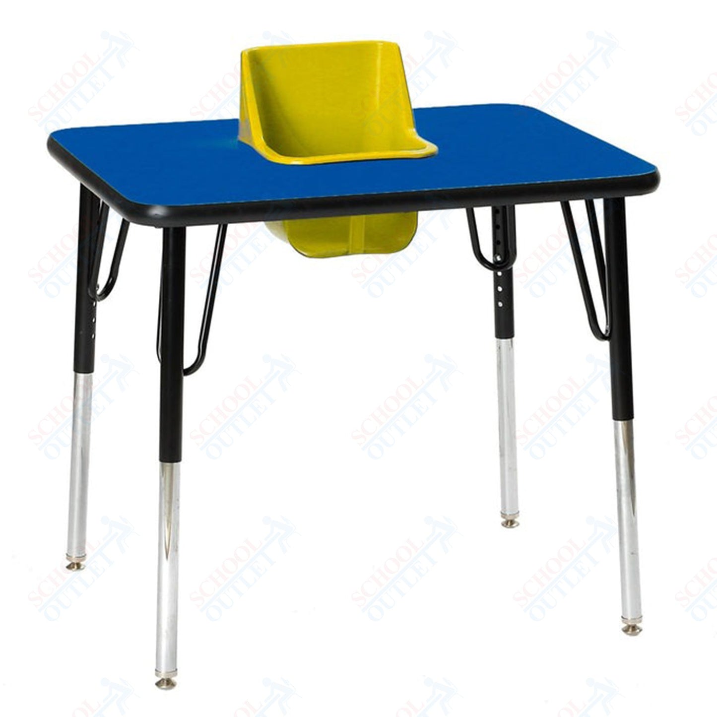 One-Seat Rectangular Toddler Table 30"W X 24"L (Toddler Tables TOD-TT1)