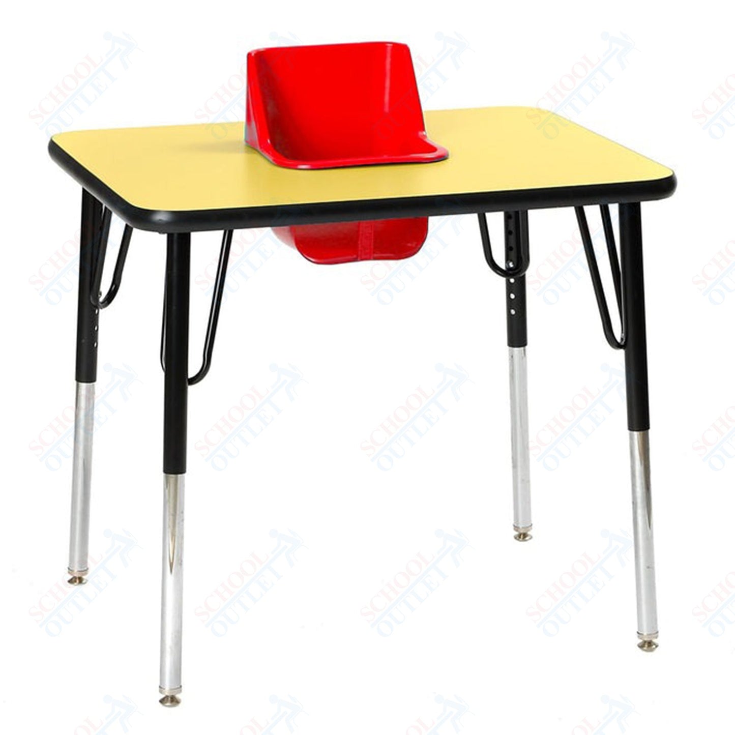 One-Seat Rectangular Toddler Table 30"W X 24"L (Toddler Tables TOD-TT1)