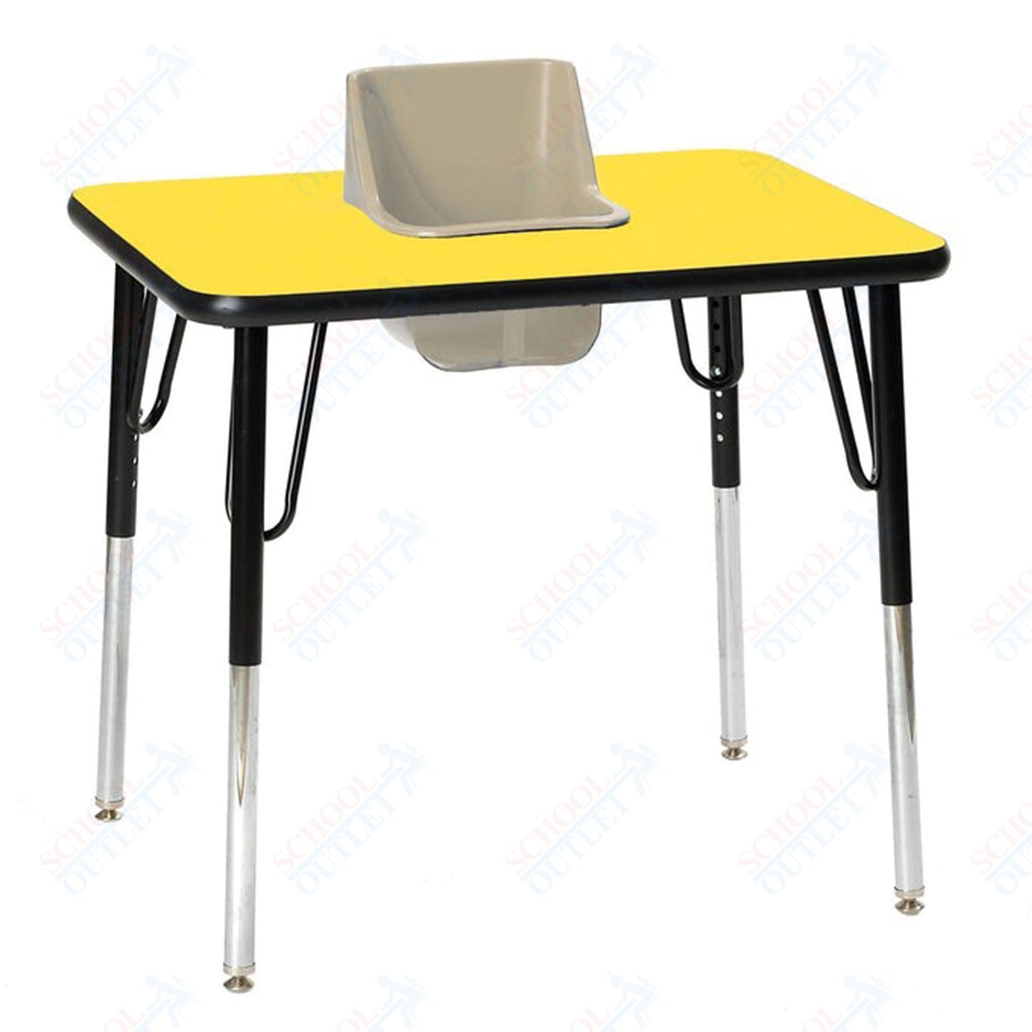 One-Seat Rectangular Toddler Table 30"W X 24"L (Toddler Tables TOD-TT1)