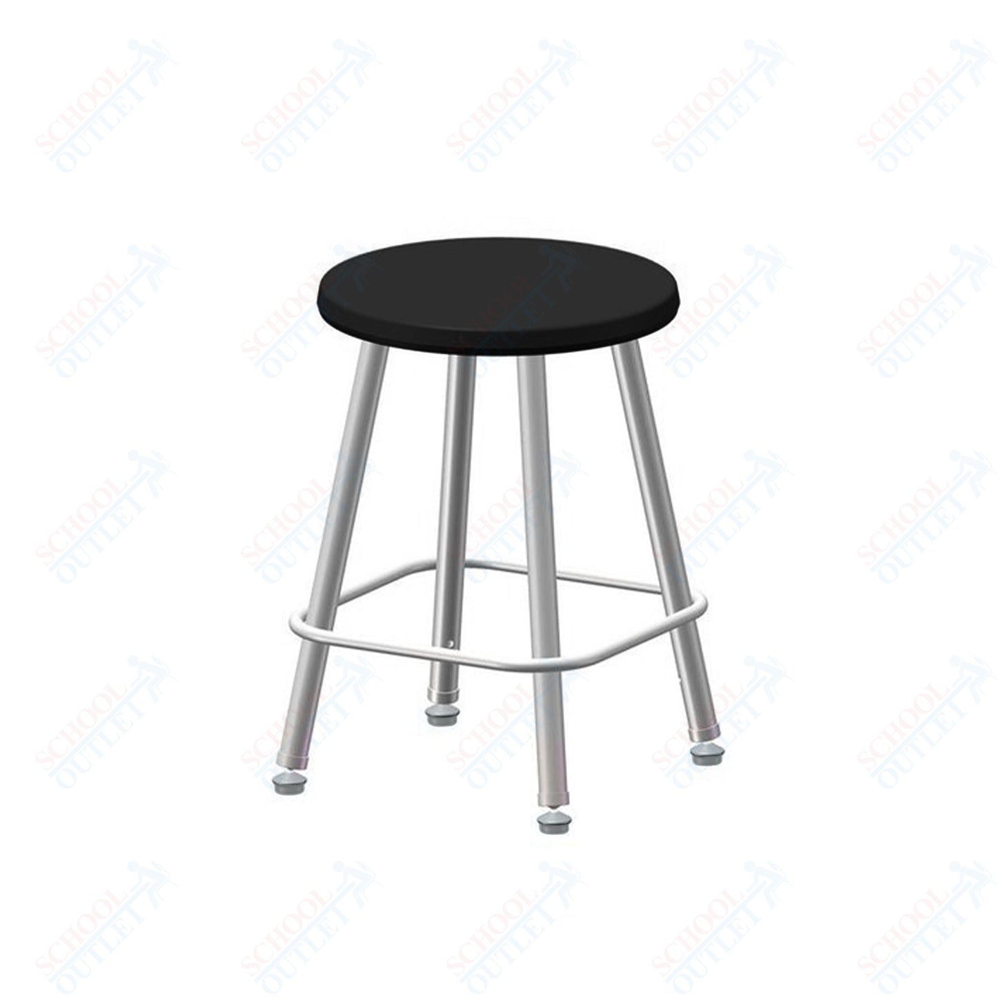USA Capitol Euroflex Poly Seat Stool Fixed Height 18" (3118)