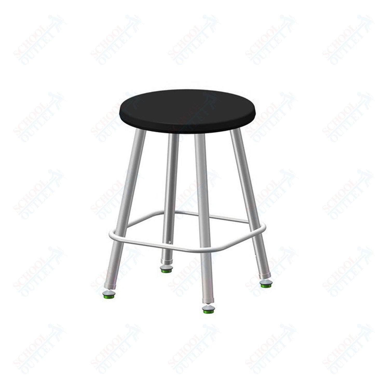 USA Capitol Euroflex Poly Seat Stool Fixed Height 18" (3118)