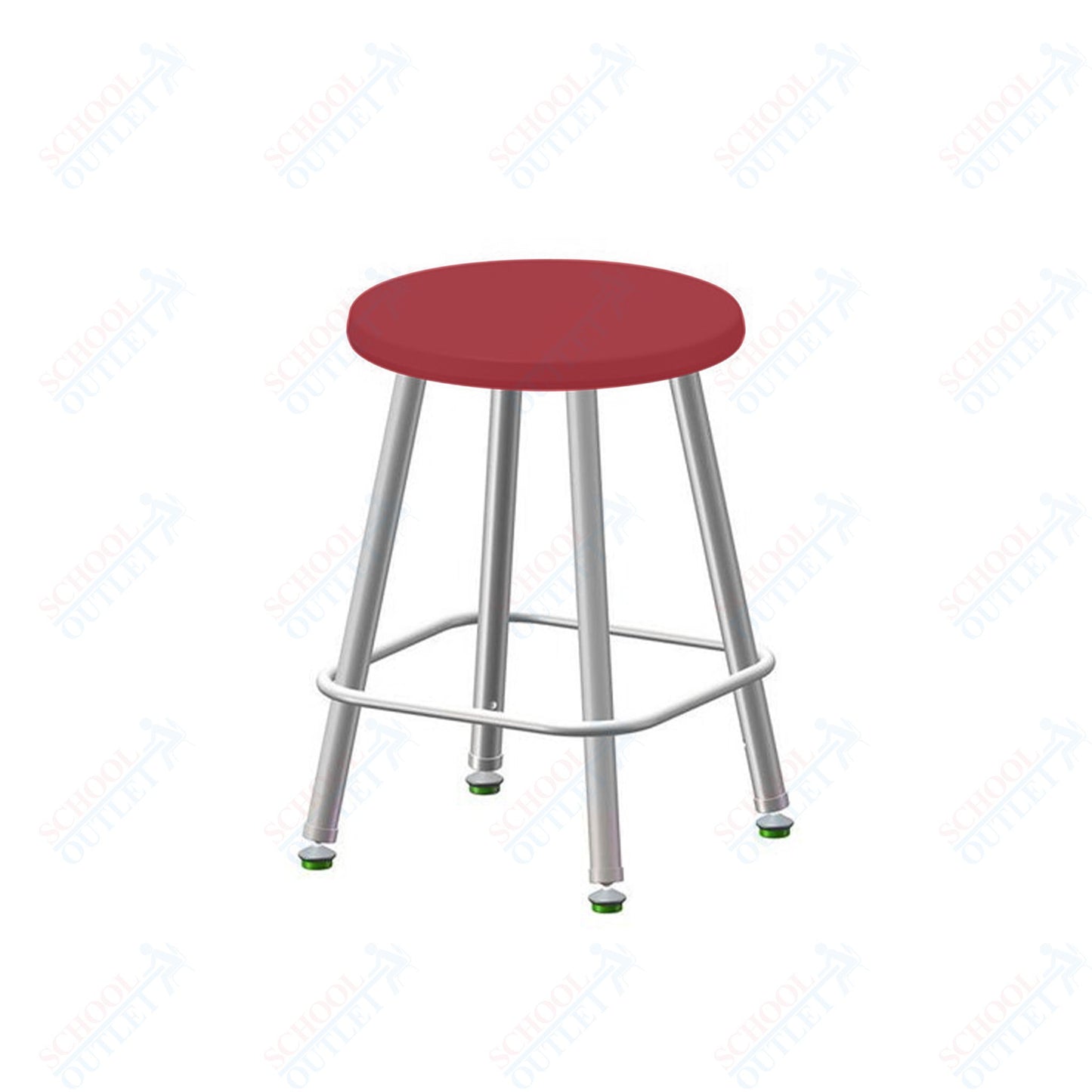 USA Capitol Euroflex Poly Seat Stool Fixed Height 18" (3118)