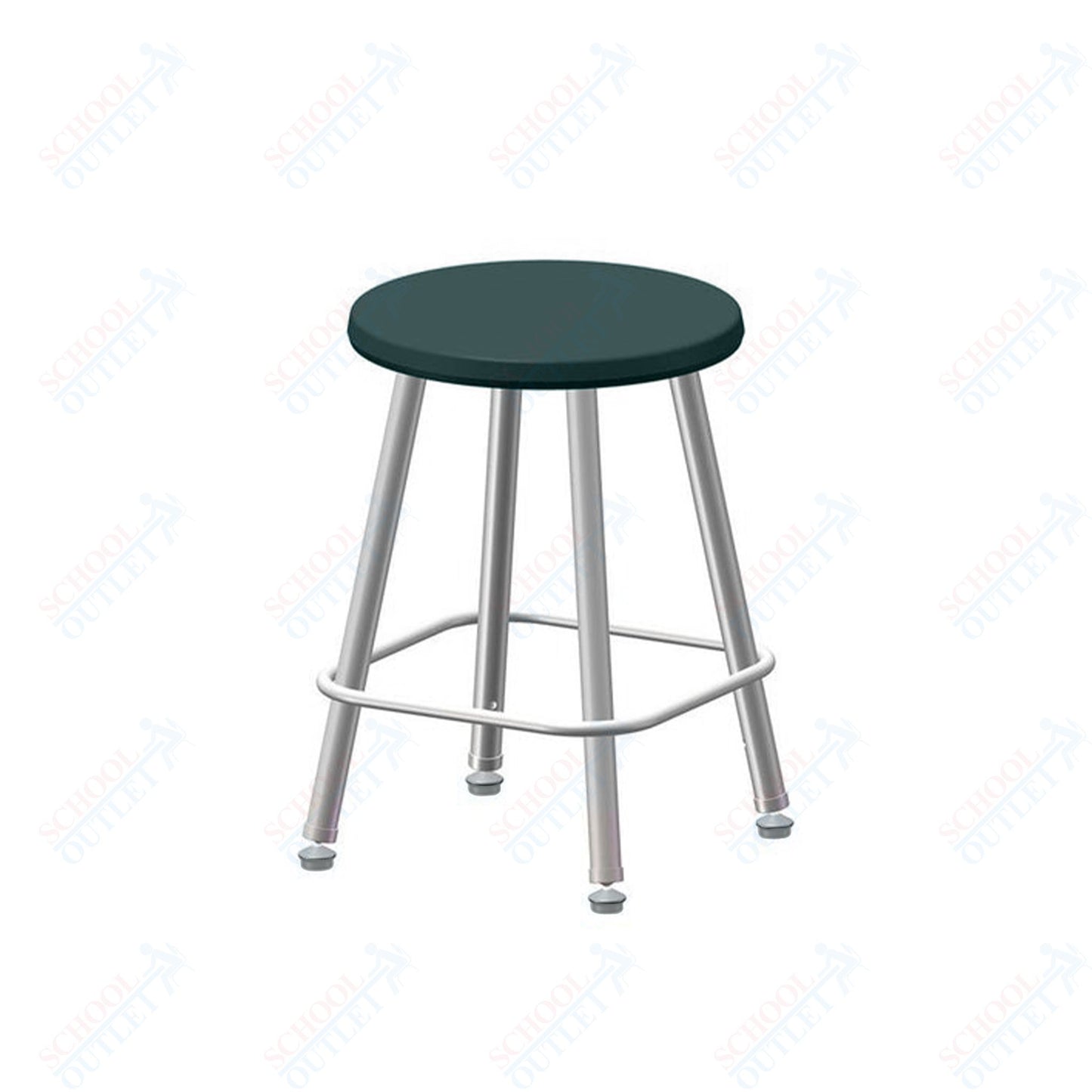 USA Capitol Euroflex Poly Seat Stool Fixed Height 18" (3118)