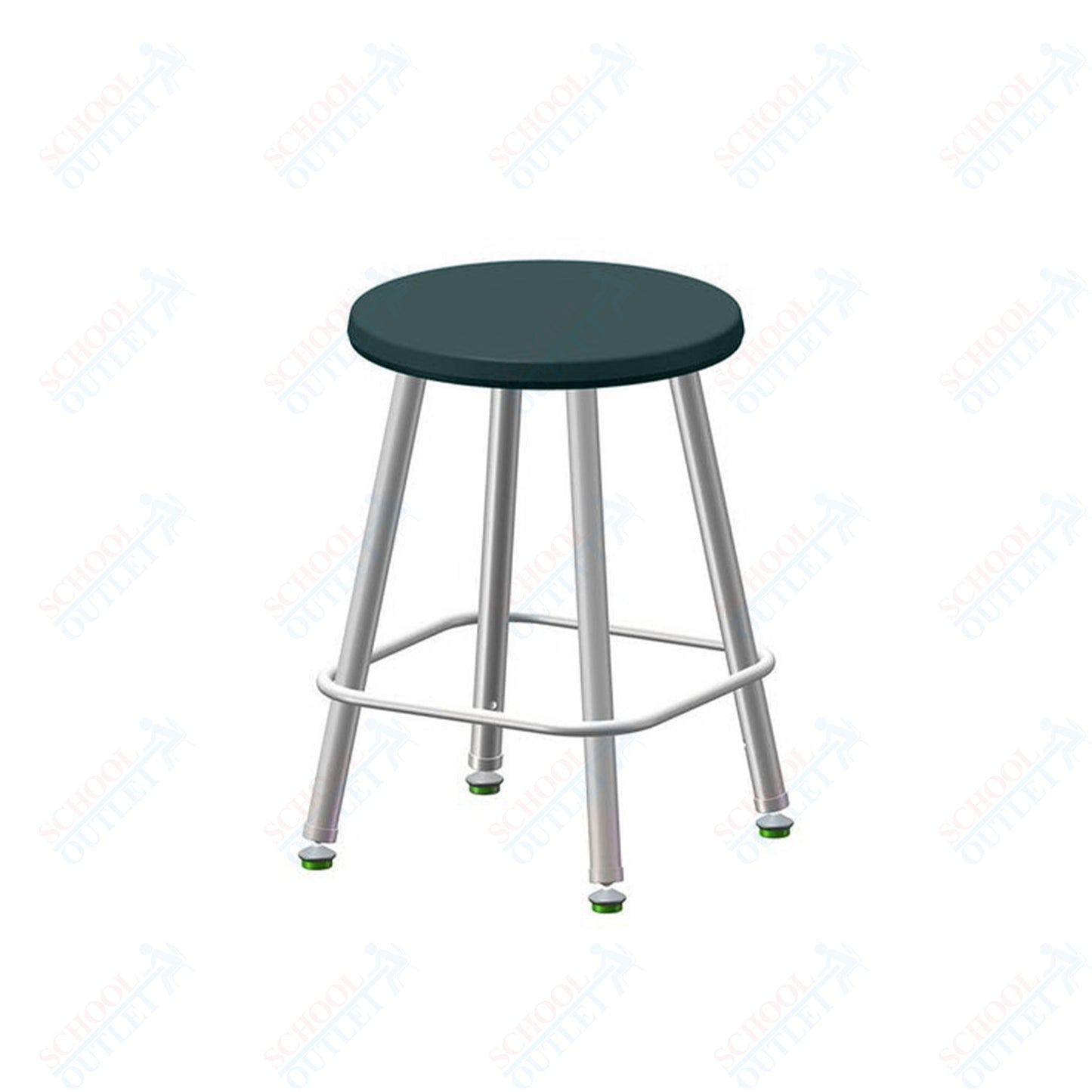 USA Capitol Euroflex Poly Seat Stool Fixed Height 18" (3118)