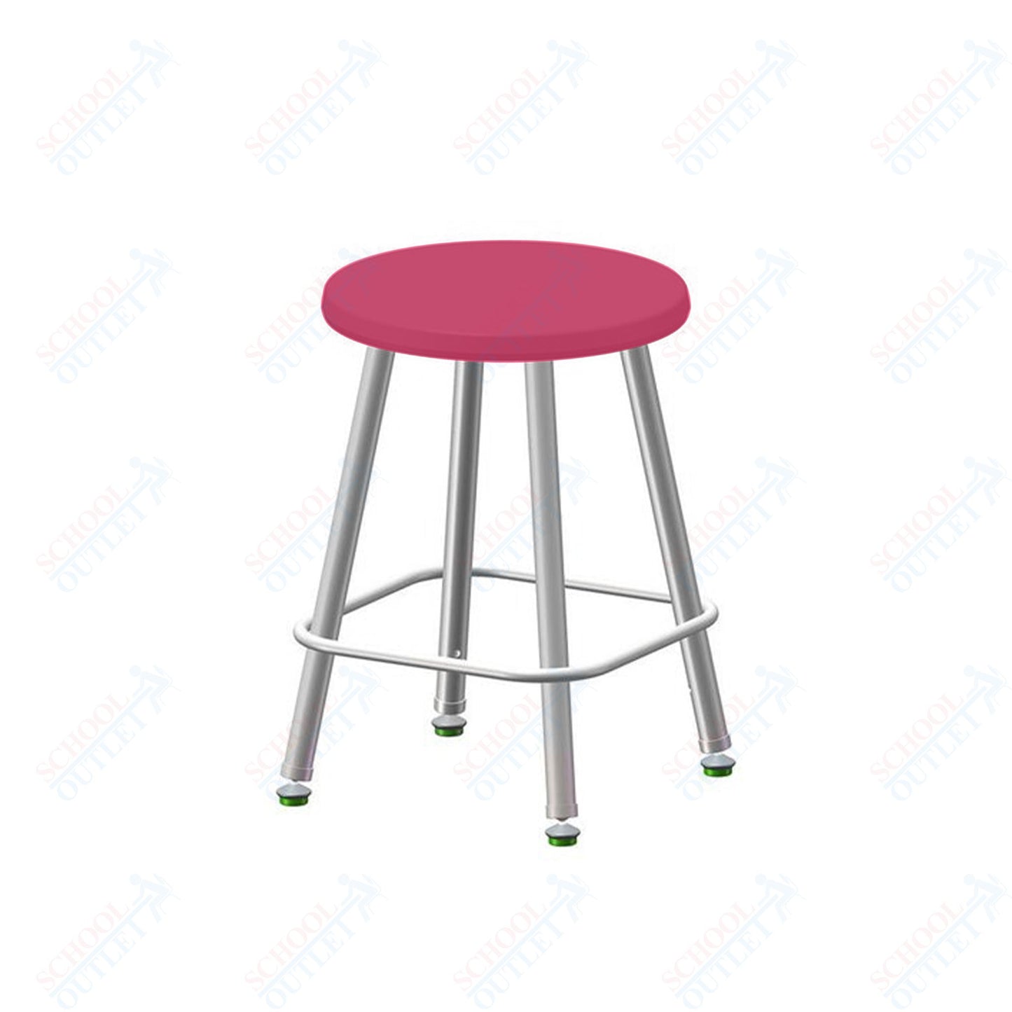 USA Capitol Euroflex Poly Seat Stool Fixed Height 18" (3118)