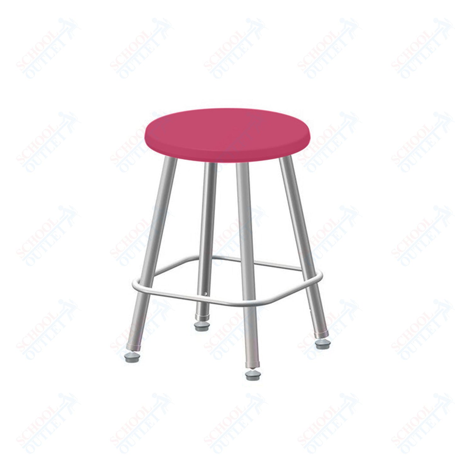 USA Capitol Euroflex Poly Seat Stool Fixed Height 18" (3118)