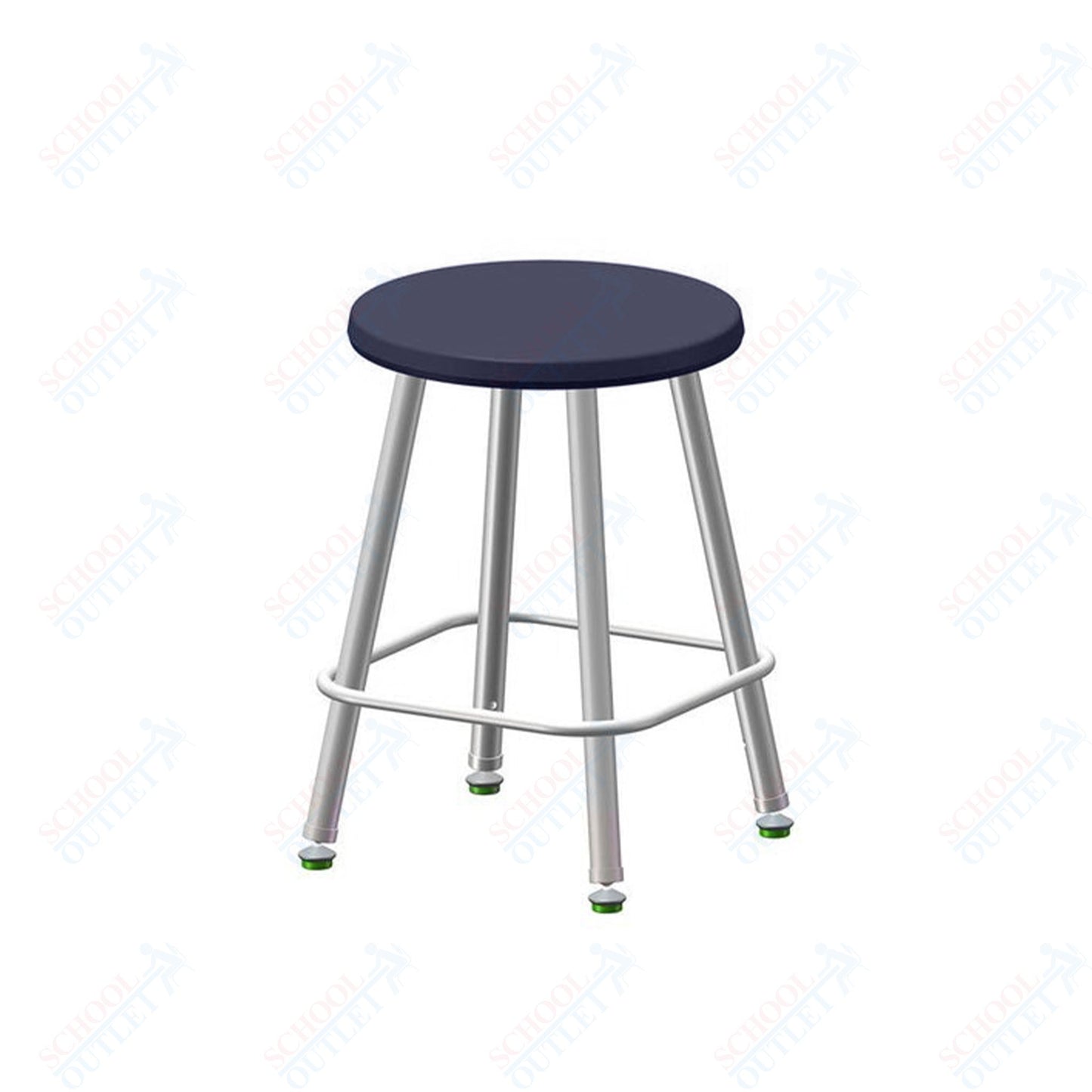 USA Capitol Euroflex Poly Seat Stool Fixed Height 18" (3118)