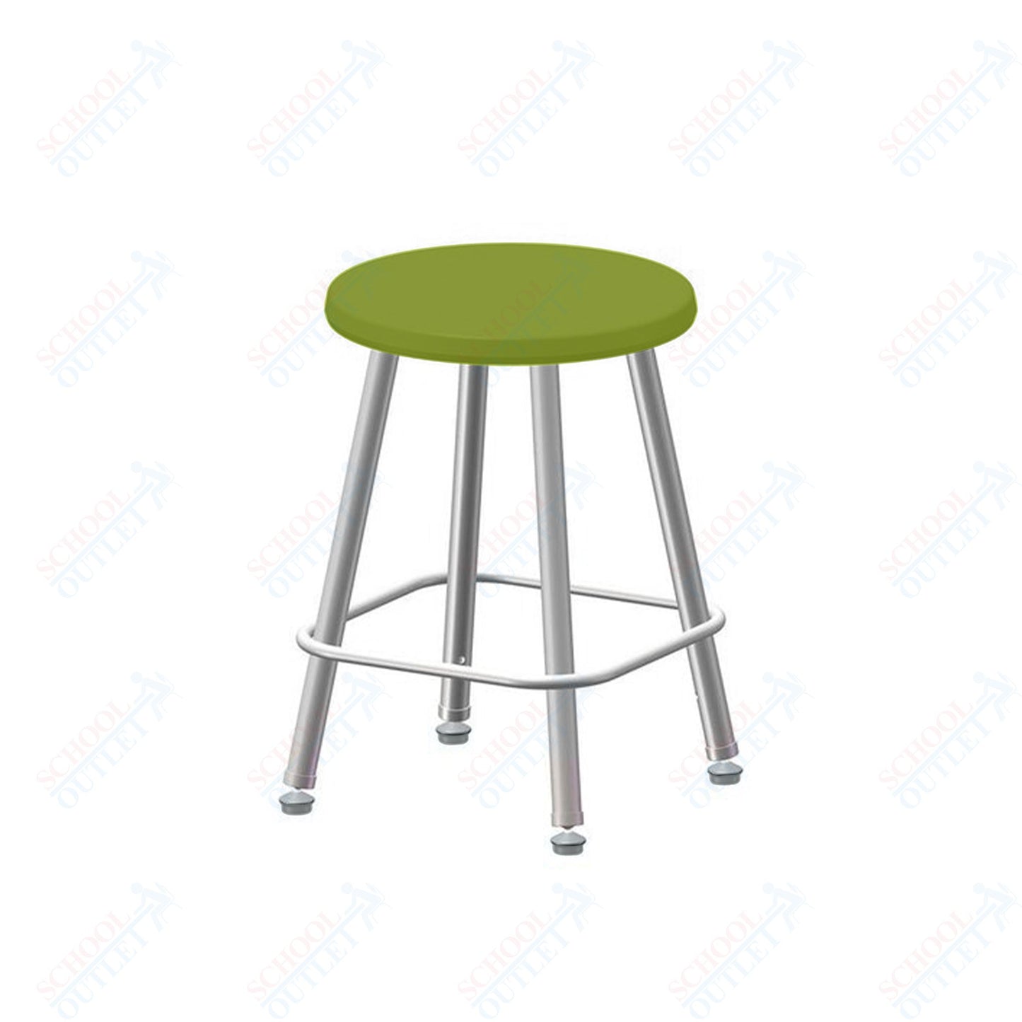 USA Capitol Euroflex Poly Seat Stool Fixed Height 18" (3118)