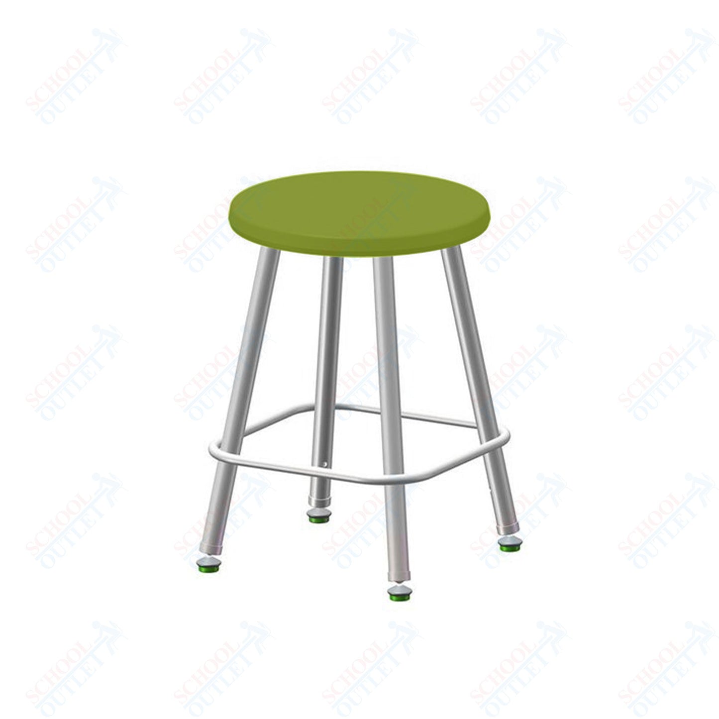 USA Capitol Euroflex Poly Seat Stool Fixed Height 18" (3118)