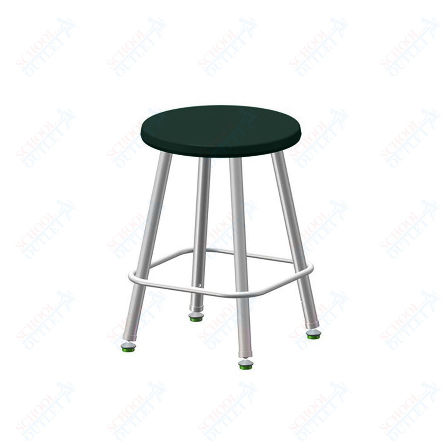 USA Capitol Euroflex Poly Seat Stool Fixed Height 18" (3118)