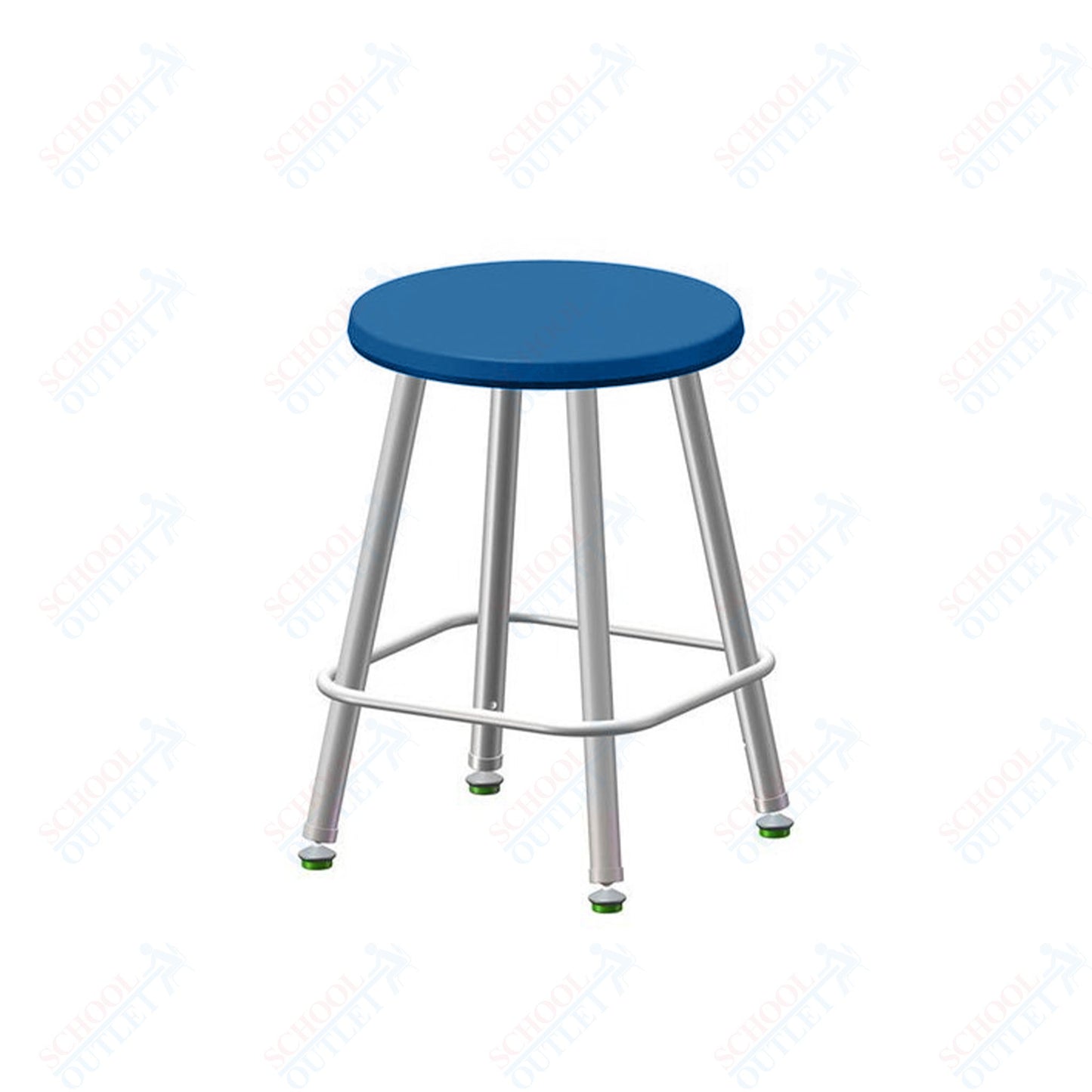 USA Capitol Euroflex Poly Seat Stool Fixed Height 18" (3118)