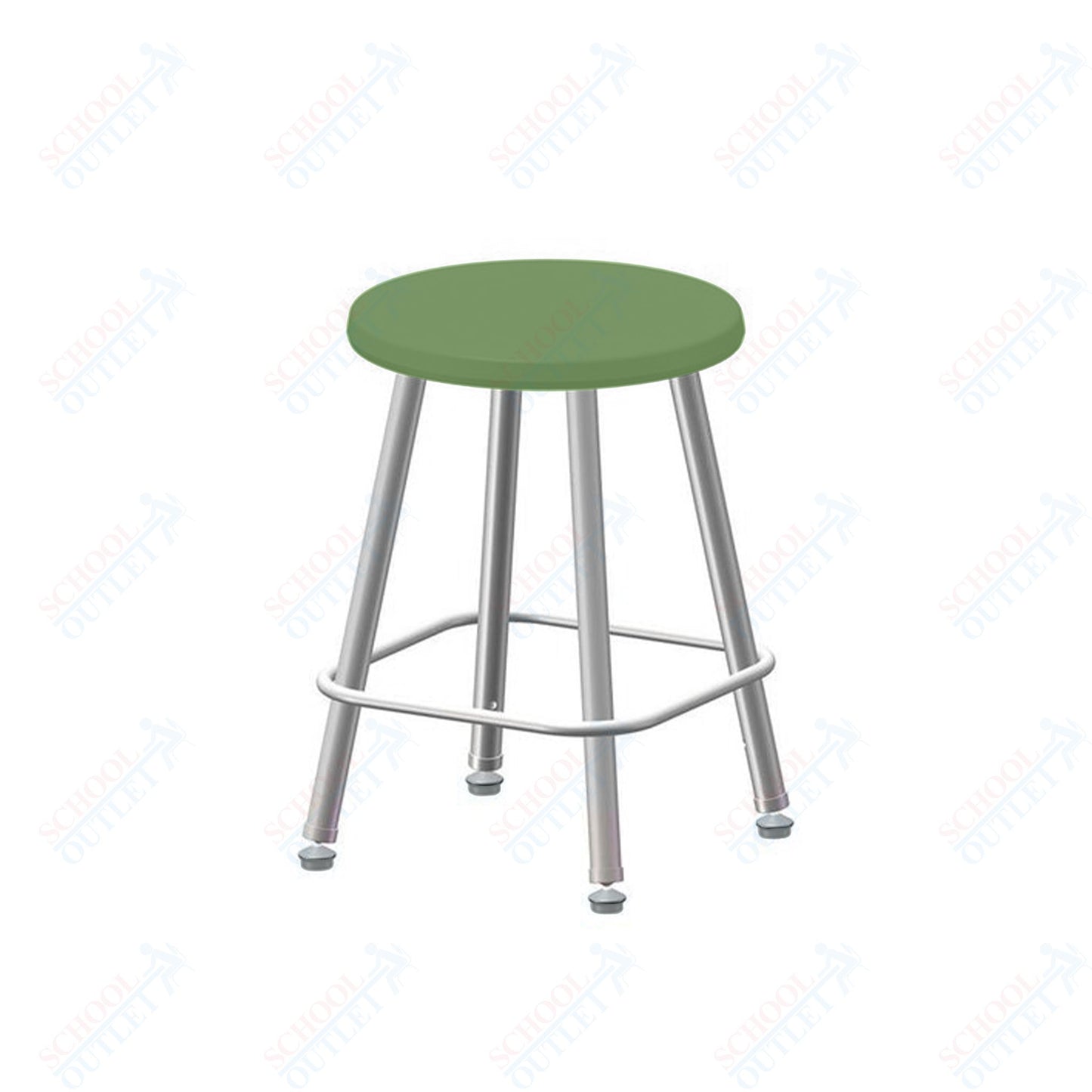 USA Capitol Euroflex Poly Seat Stool Fixed Height 18" (3118)