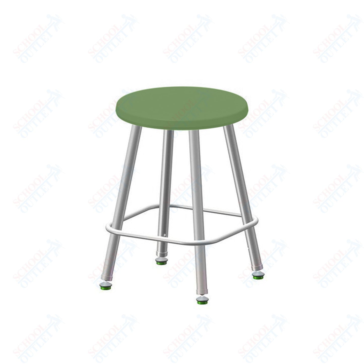 USA Capitol Euroflex Poly Seat Stool Fixed Height 18" (3118)