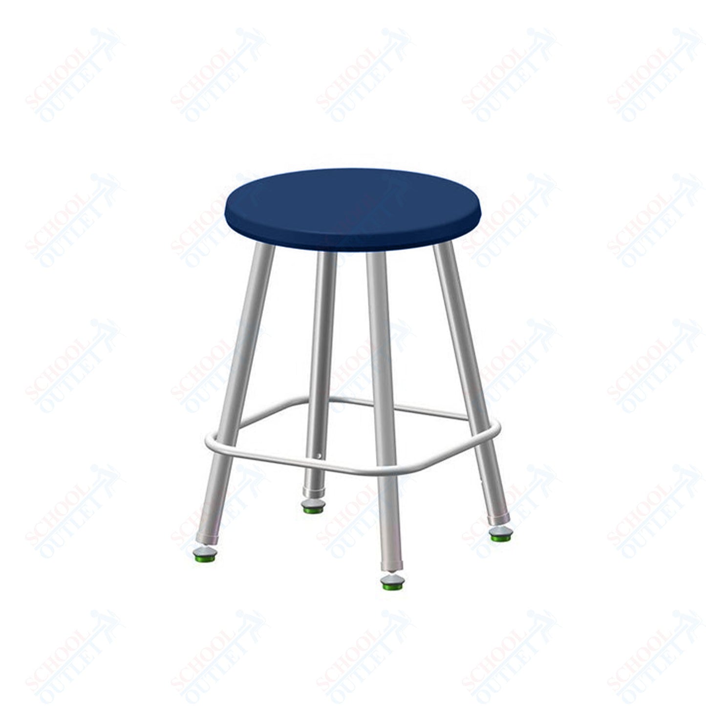 USA Capitol Euroflex Poly Seat Stool Fixed Height 18" (3118)