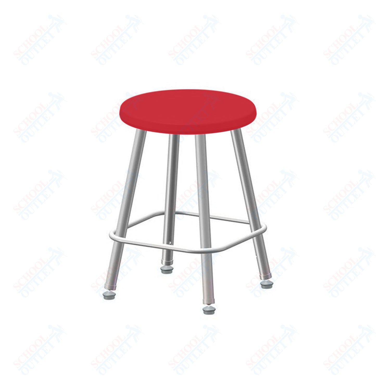 USA Capitol Euroflex Poly Seat Stool Fixed Height 18" (3118)