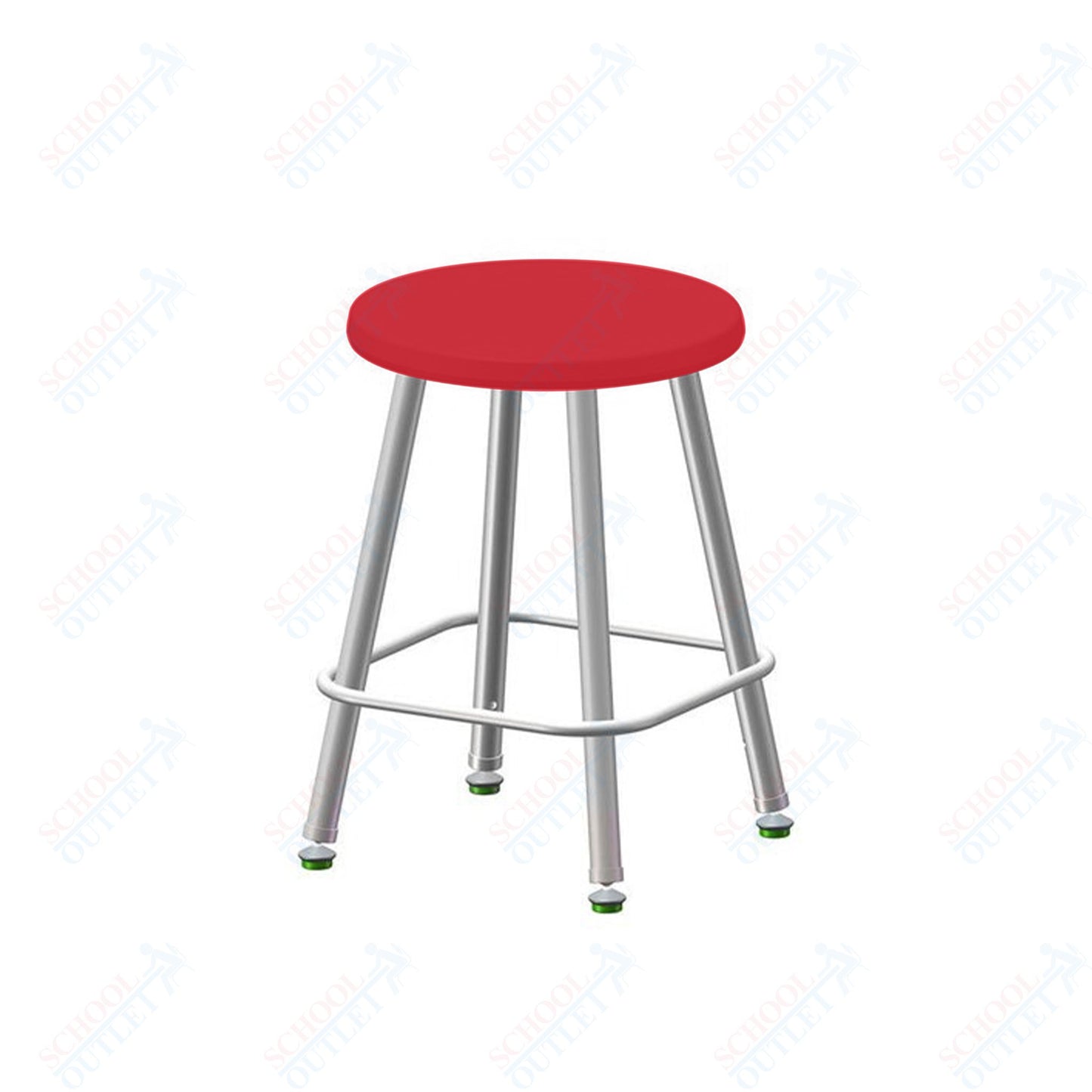 USA Capitol Euroflex Poly Seat Stool Fixed Height 18" (3118)
