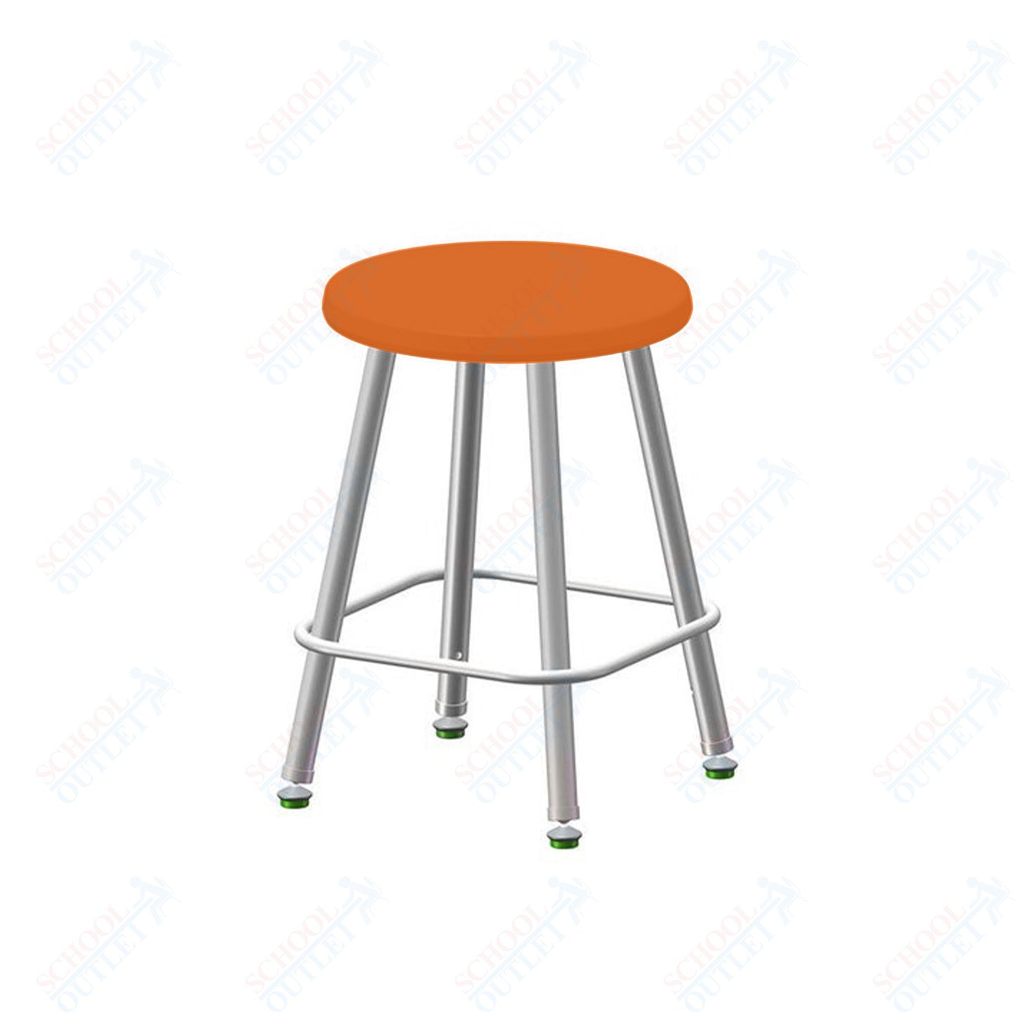 USA Capitol Euroflex Poly Seat Stool Fixed Height 18" (3118)