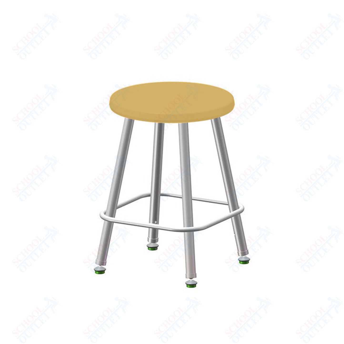 USA Capitol Euroflex Poly Seat Stool Fixed Height 18" (3118)