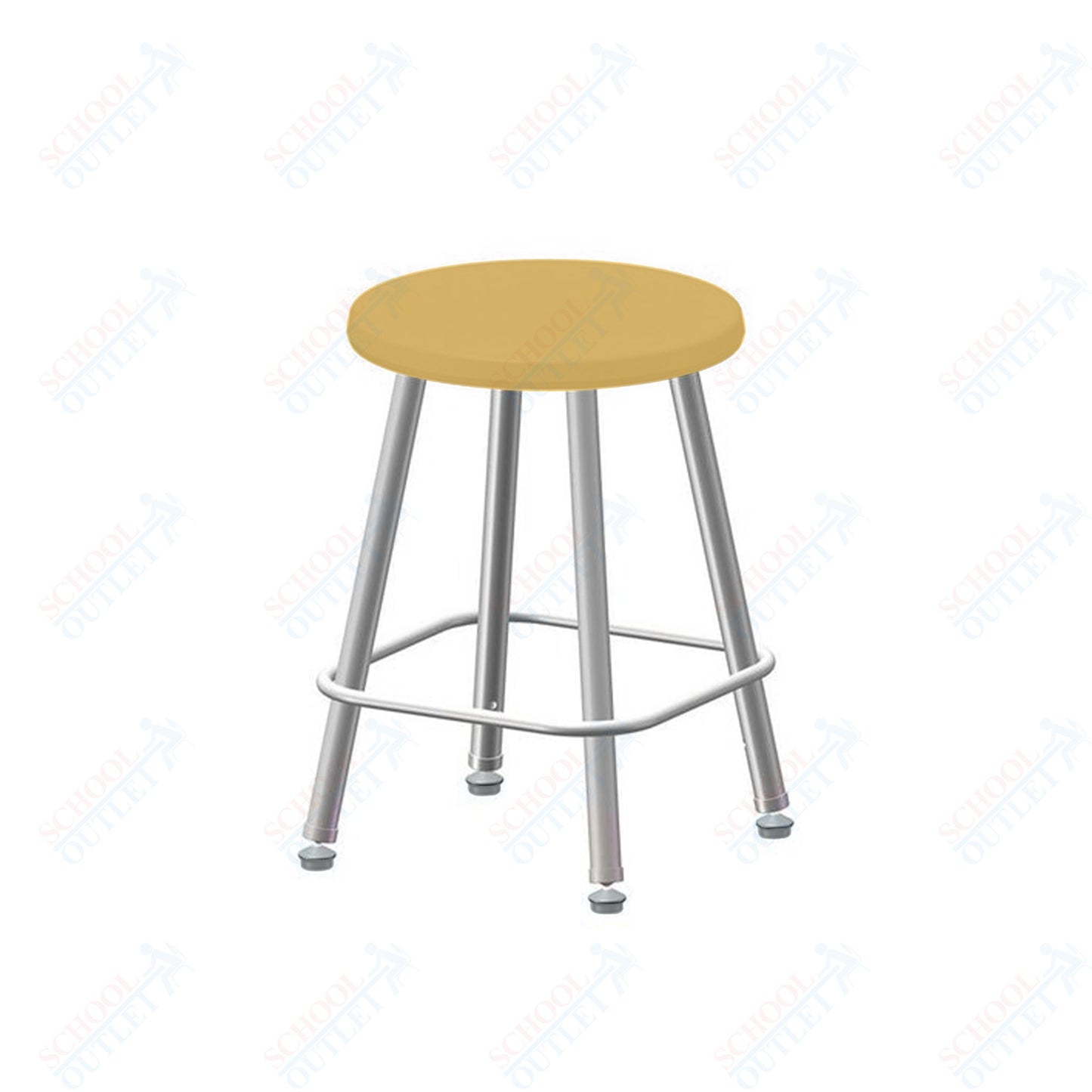 USA Capitol Euroflex Poly Seat Stool Fixed Height 18" (3118)