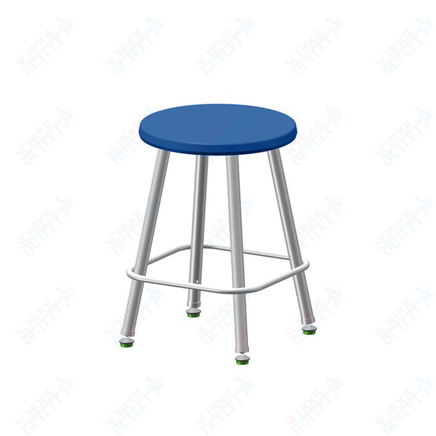USA Capitol Euroflex Poly Seat Stool Fixed Height 18" (3118)
