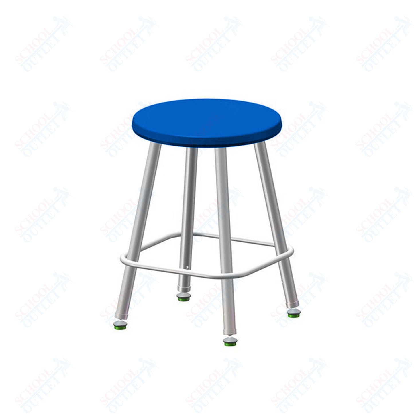 USA Capitol Euroflex Poly Seat Stool Fixed Height 18" (3118)