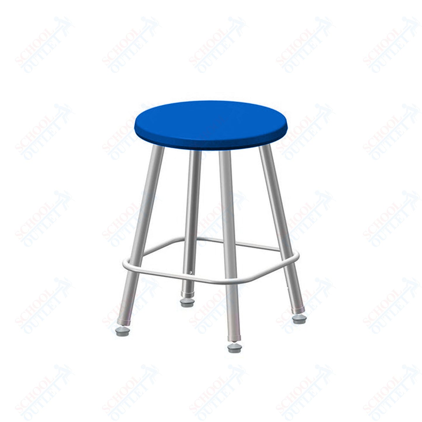 USA Capitol Euroflex Poly Seat Stool Fixed Height 18" (3118)