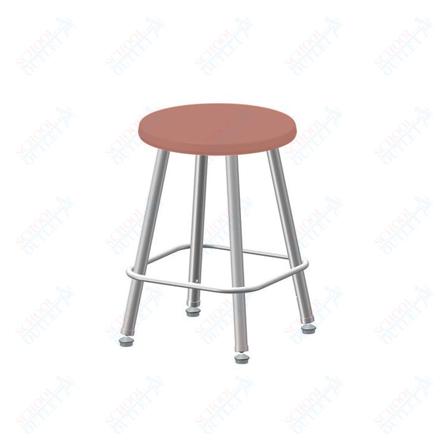 USA Capitol Euroflex Poly Seat Stool Fixed Height 18" (3118)