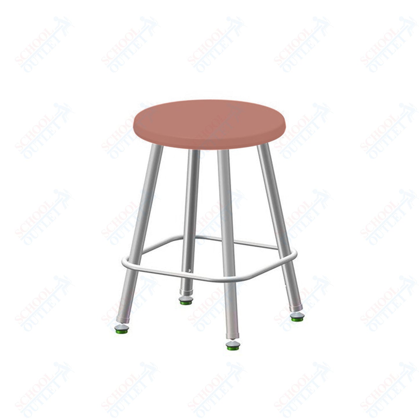 USA Capitol Euroflex Poly Seat Stool Fixed Height 18" (3118)