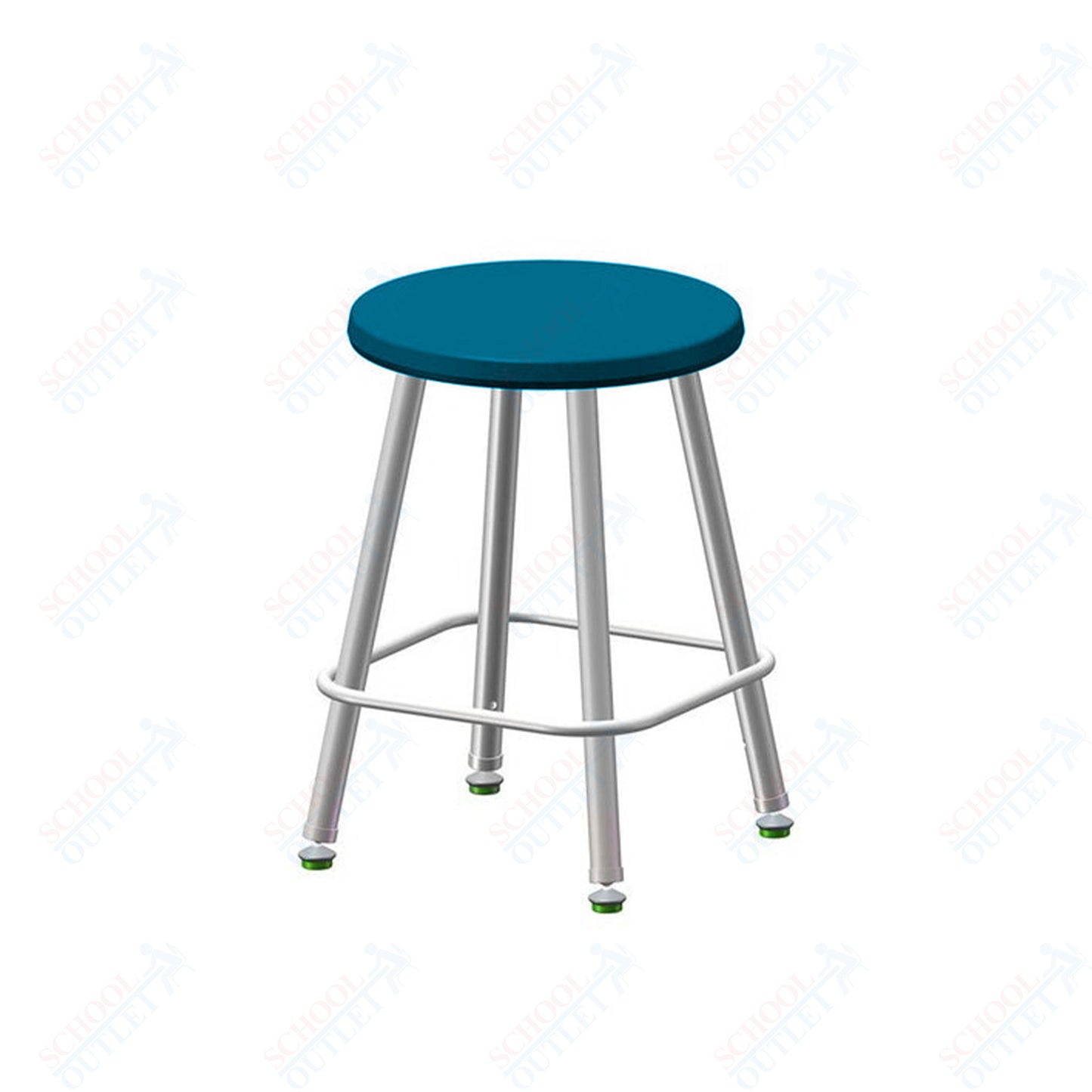 USA Capitol Euroflex Poly Seat Stool Fixed Height 18" (3118)