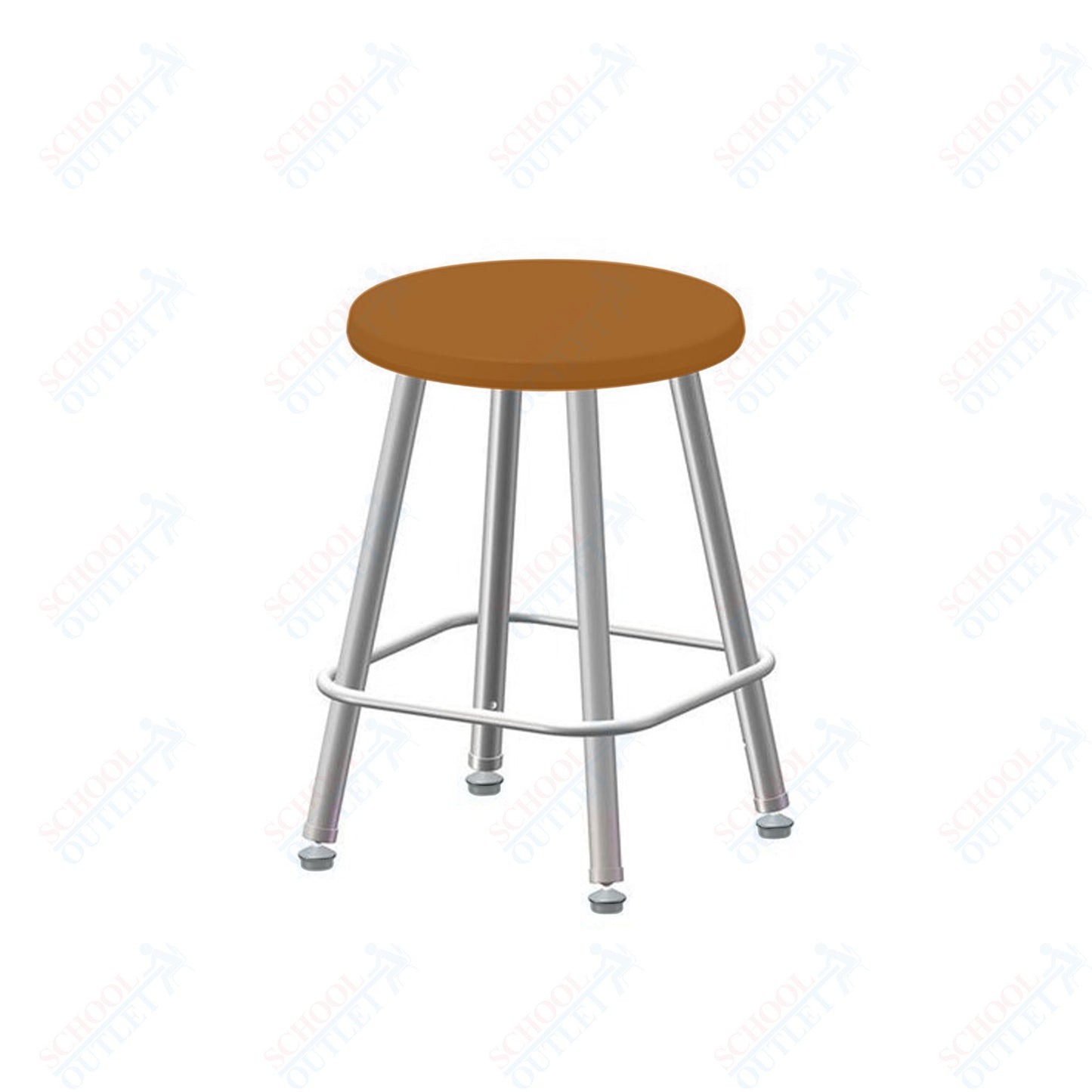 USA Capitol Euroflex Poly Seat Stool Fixed Height 18" (3118)