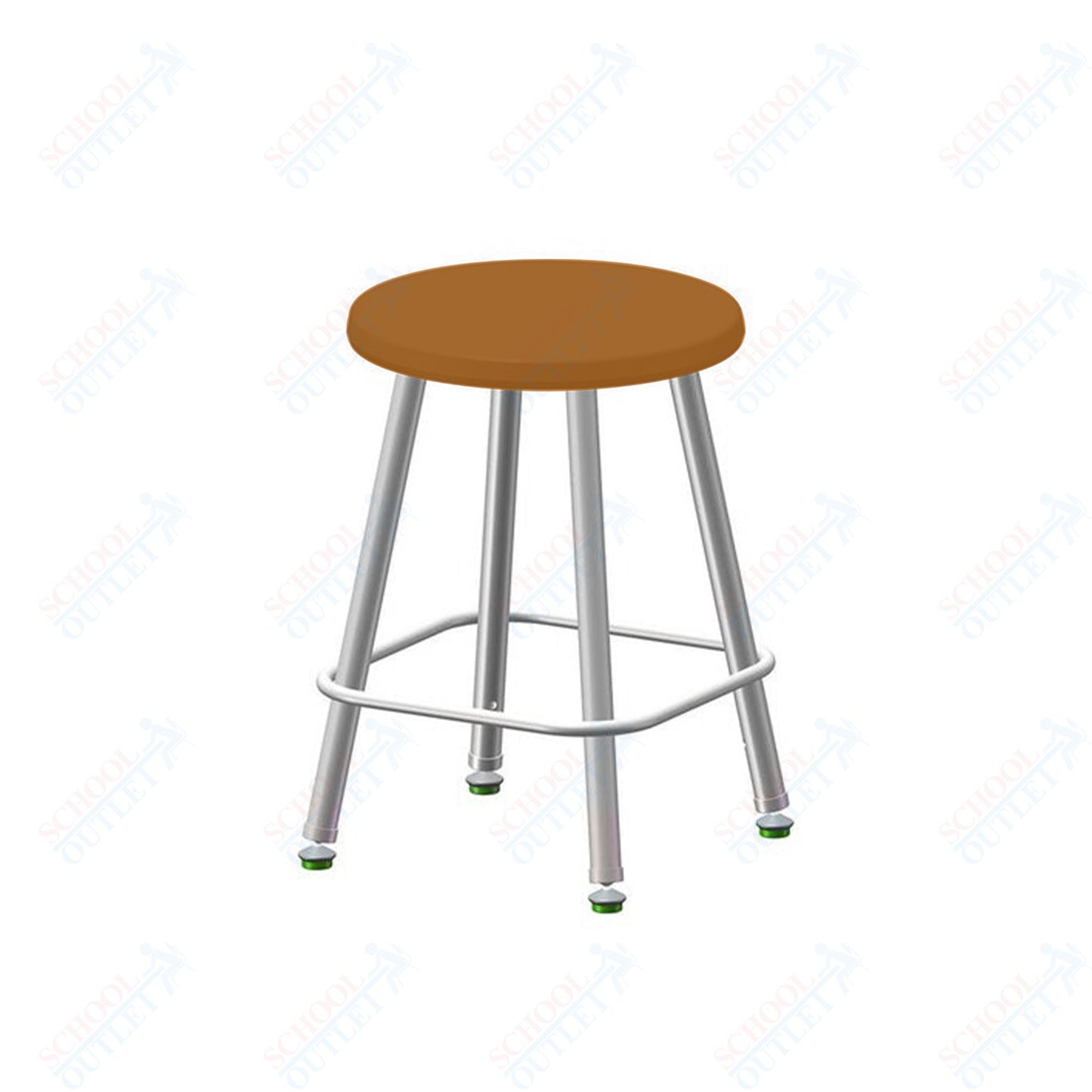 USA Capitol Euroflex Poly Seat Stool Fixed Height 18" (3118)