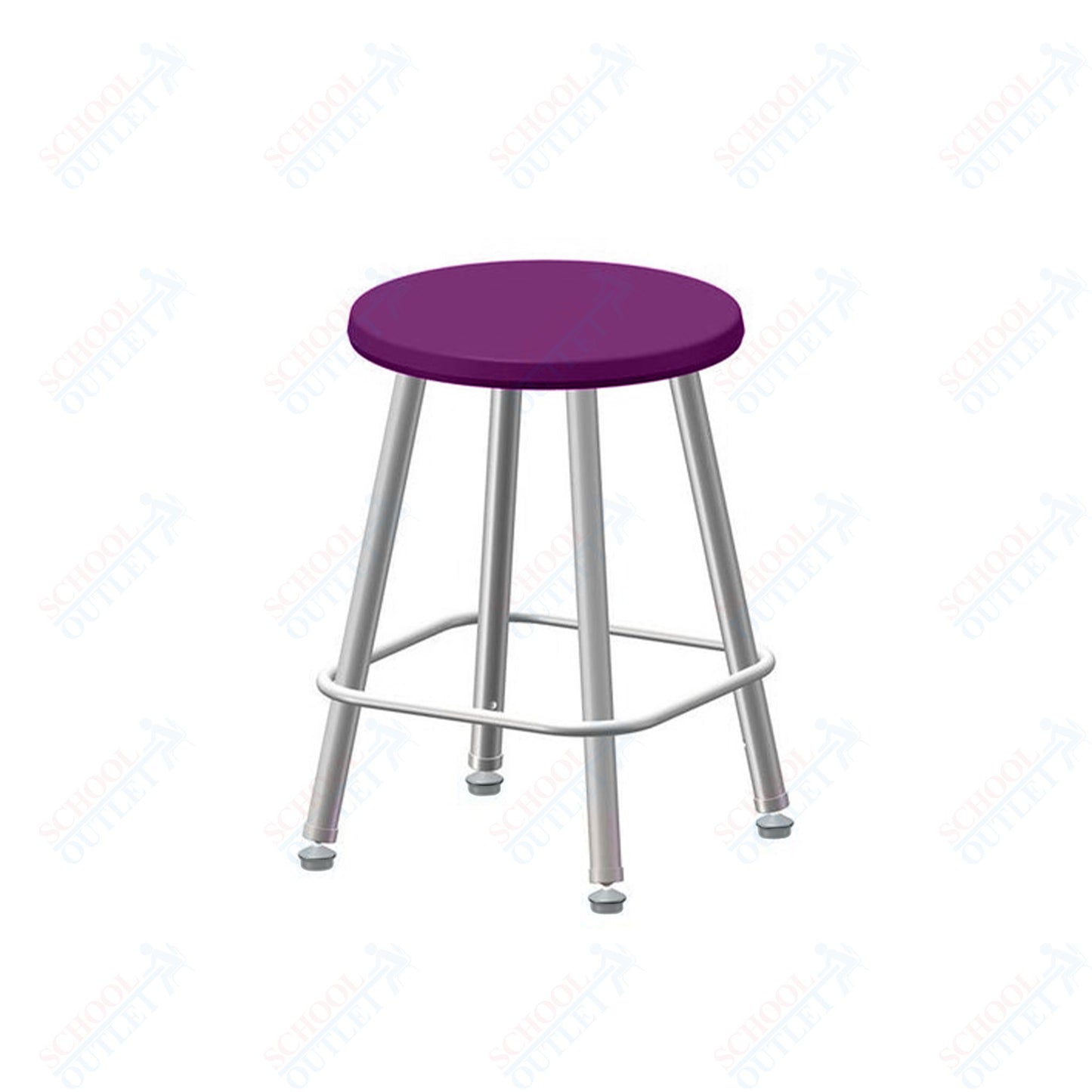 USA Capitol Euroflex Poly Seat Stool Fixed Height 18" (3118)