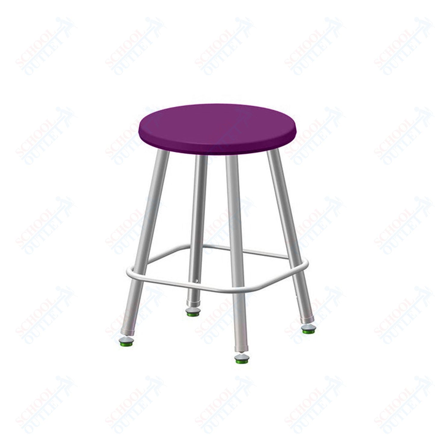 USA Capitol Euroflex Poly Seat Stool Fixed Height 18" (3118)