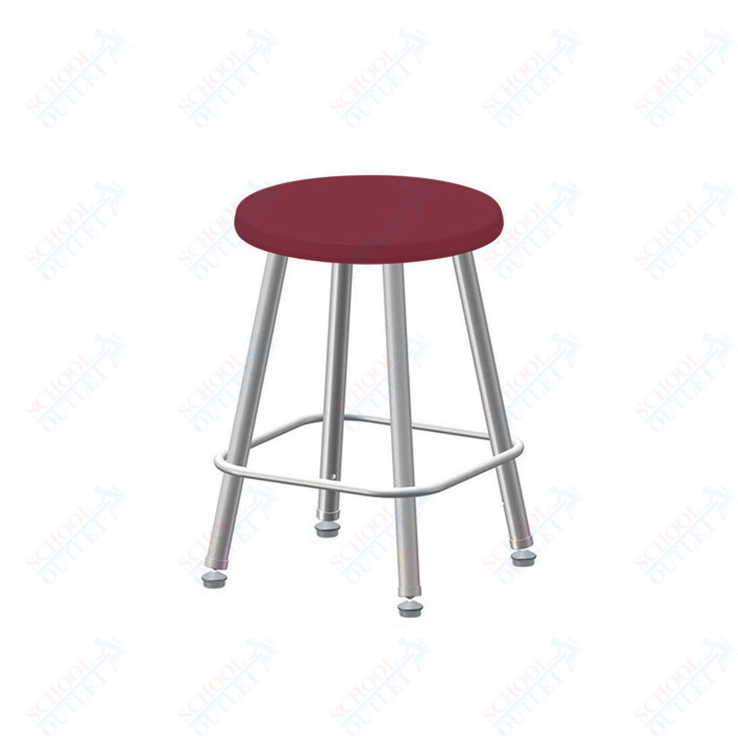 USA Capitol Euroflex Poly Seat Stool Fixed Height 18" (3118)