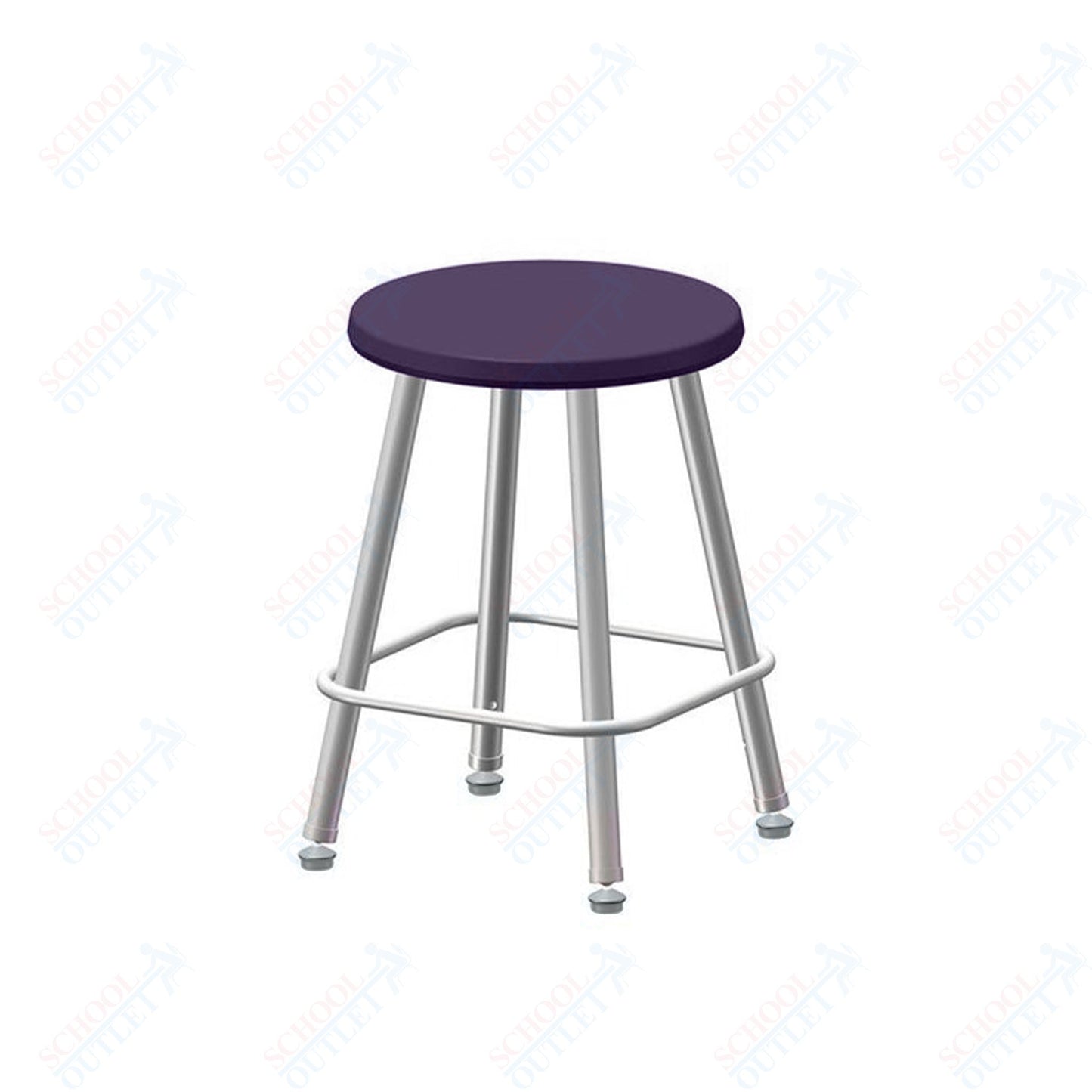 USA Capitol Euroflex Poly Seat Stool Fixed Height 18" (3118)