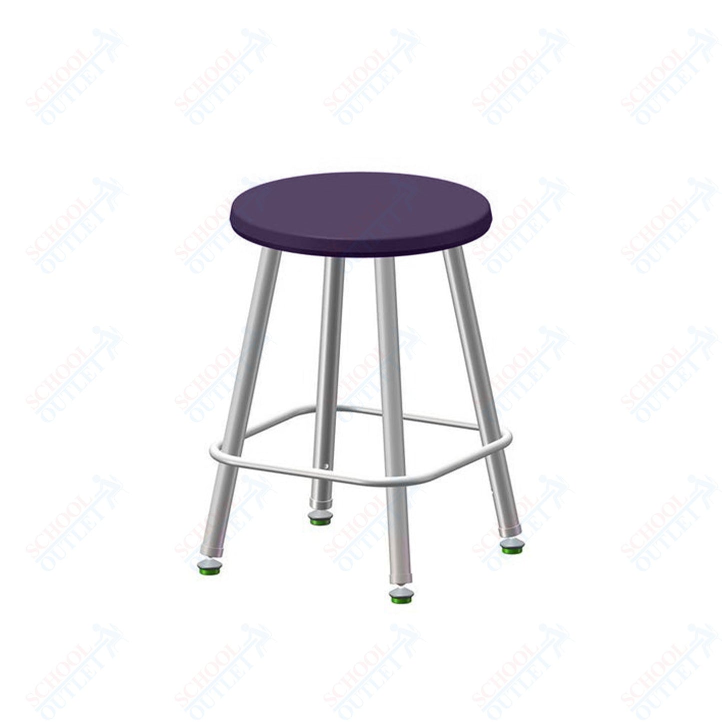 USA Capitol Euroflex Poly Seat Stool Fixed Height 18" (3118)