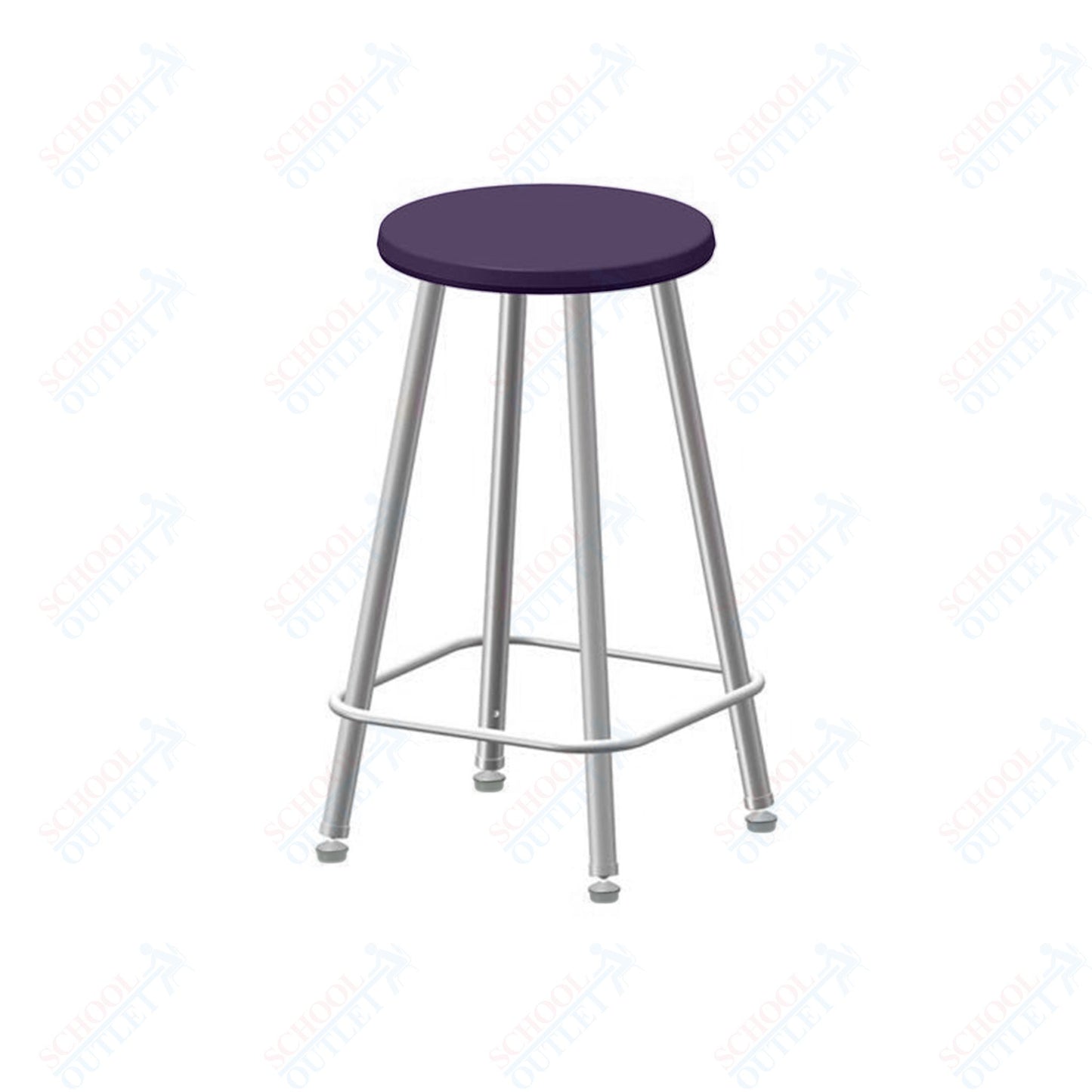USA Capitol Euroflex Poly Seat Stool Fixed Height 24" (3124)