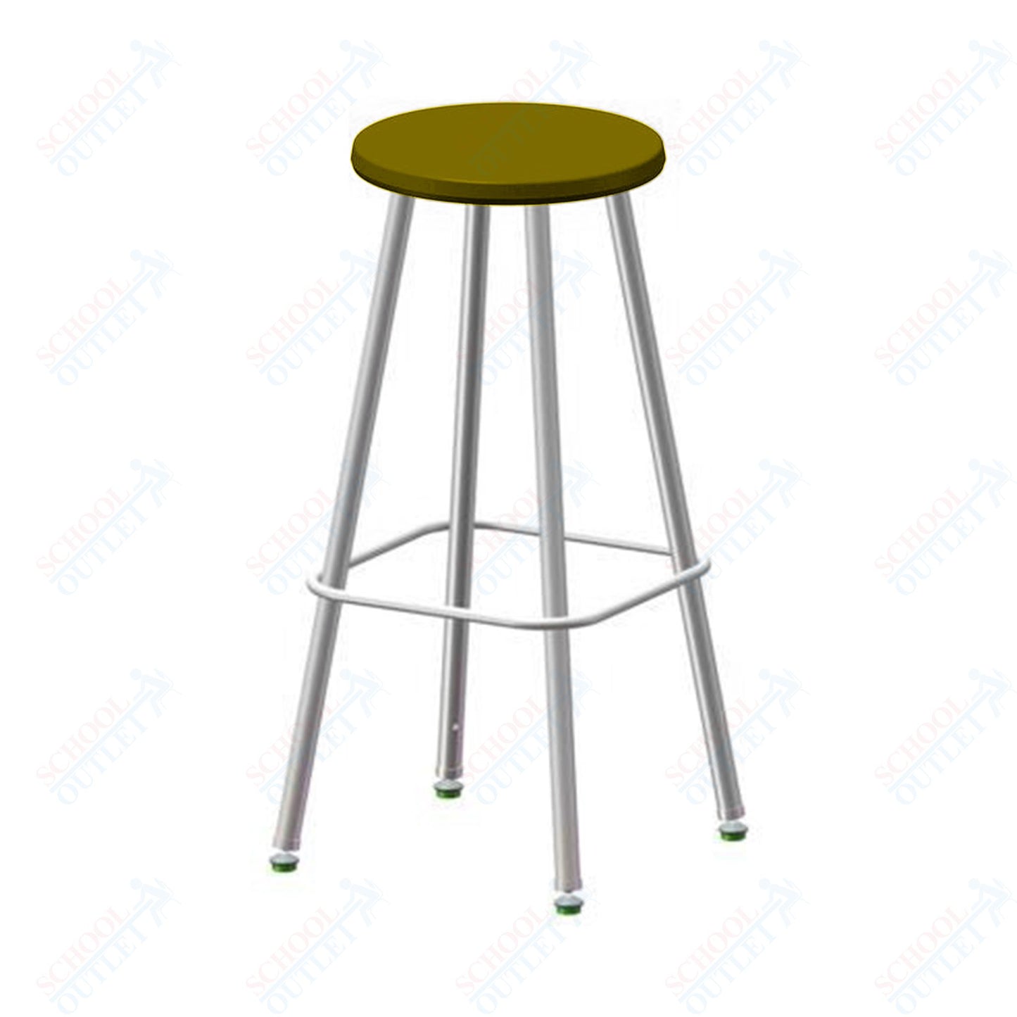 USA Capitol Euroflex Poly Seat Stool Fixed Height 30" (3130)