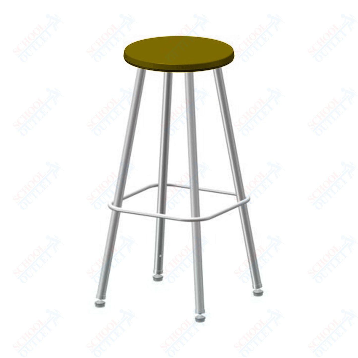 USA Capitol Euroflex Poly Seat Stool Fixed Height 30" (3130)