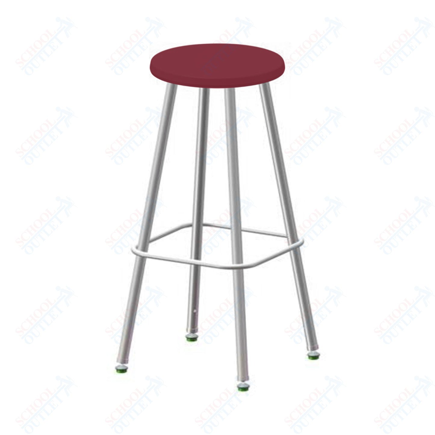 USA Capitol Euroflex Poly Seat Stool Fixed Height 30" (3130)