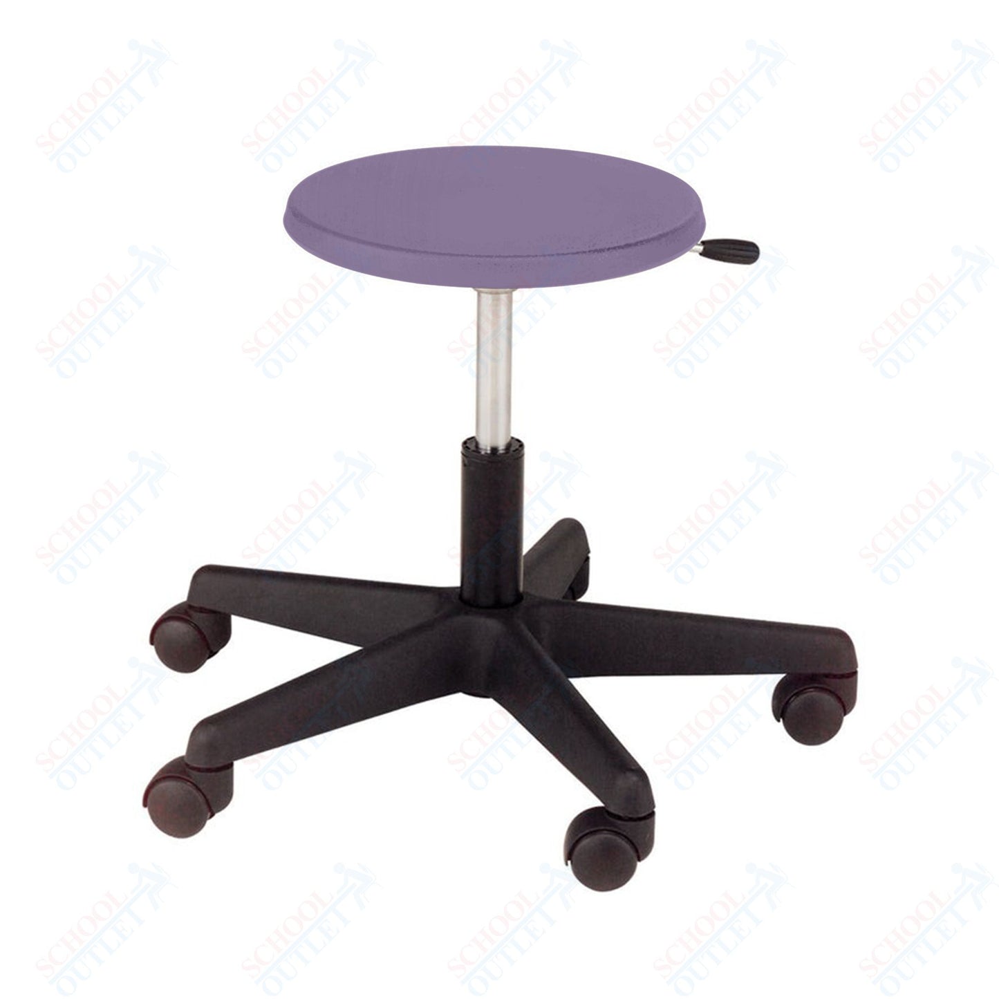 USA Capitol Euroflex Teacher/Lab Poly Seat Stool Adjustable Height 13.5" - 18" (3180)
