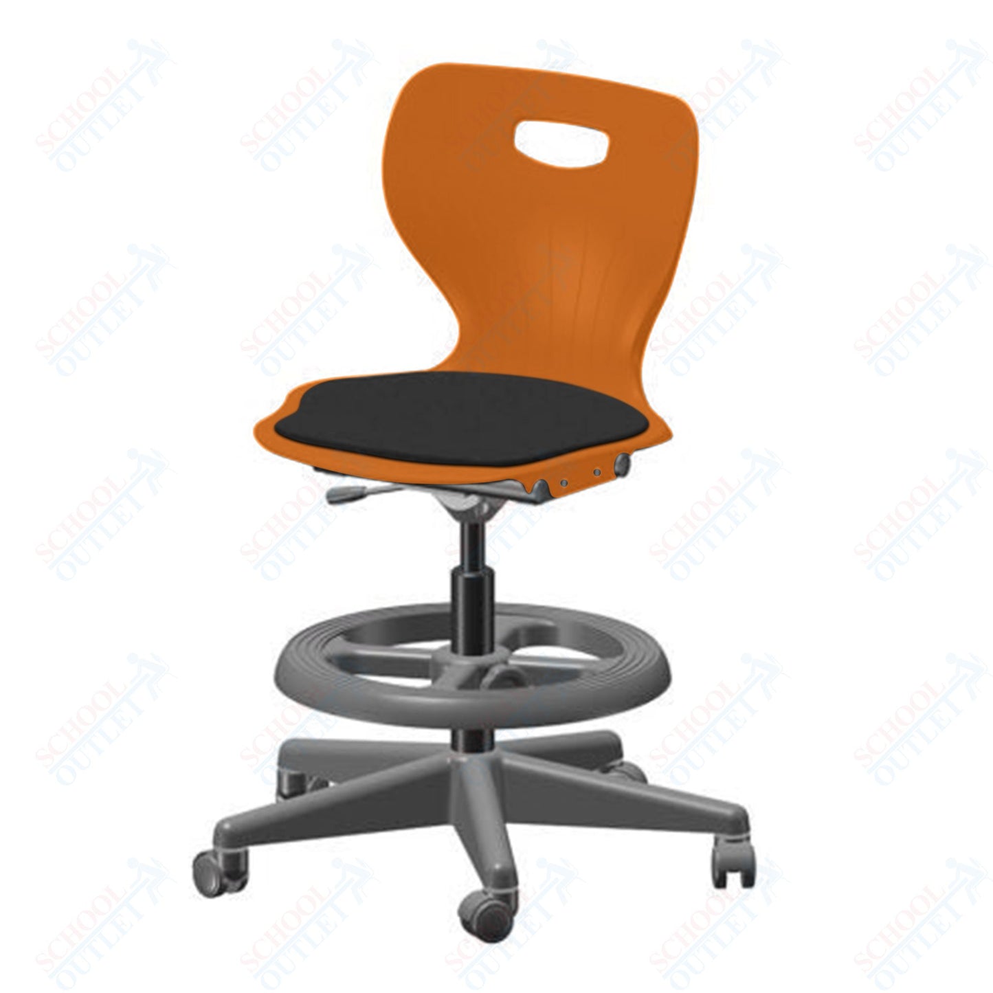 USA Capitol Euroflex Lab Chair with Adjustable Height 20" - 27" (3195) - SchoolOutlet